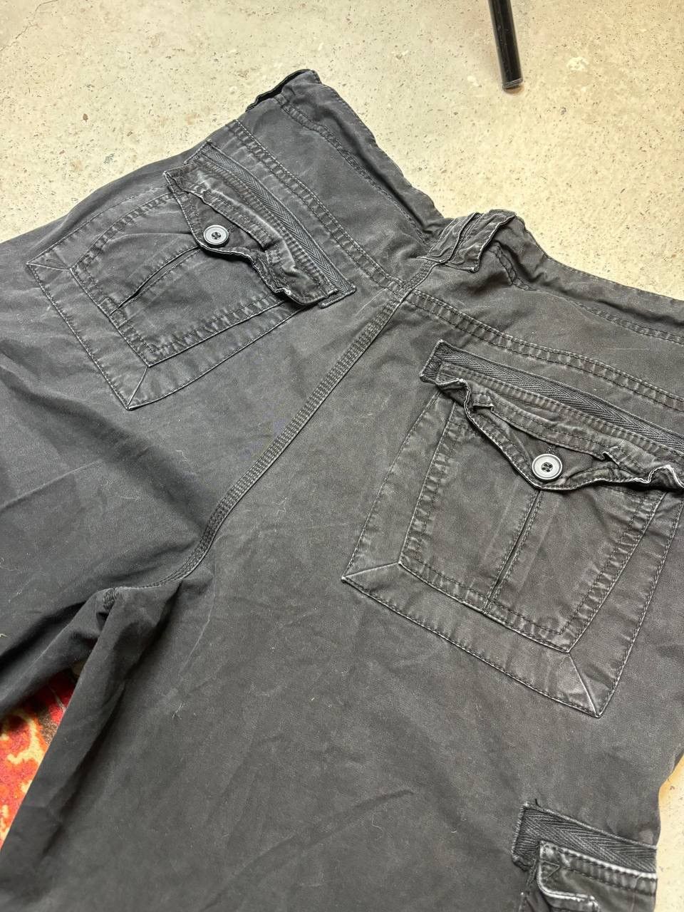 Japanese Brand × Vintage Vintage Y2K On Fire Military Style Cargo Baggy Shorts Size US 32 / EU 48 - 8 Thumbnail
