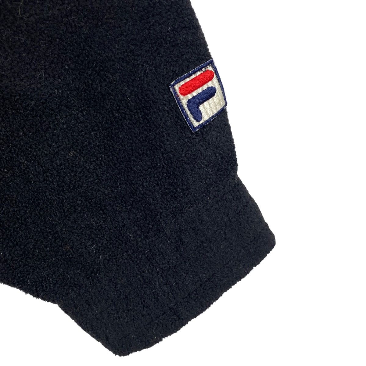Fila × Vintage Vintage FILA Big Brand Embroidered Retro Sherpa Black Size US M / EU 48-50 / 2 - 4 Thumbnail