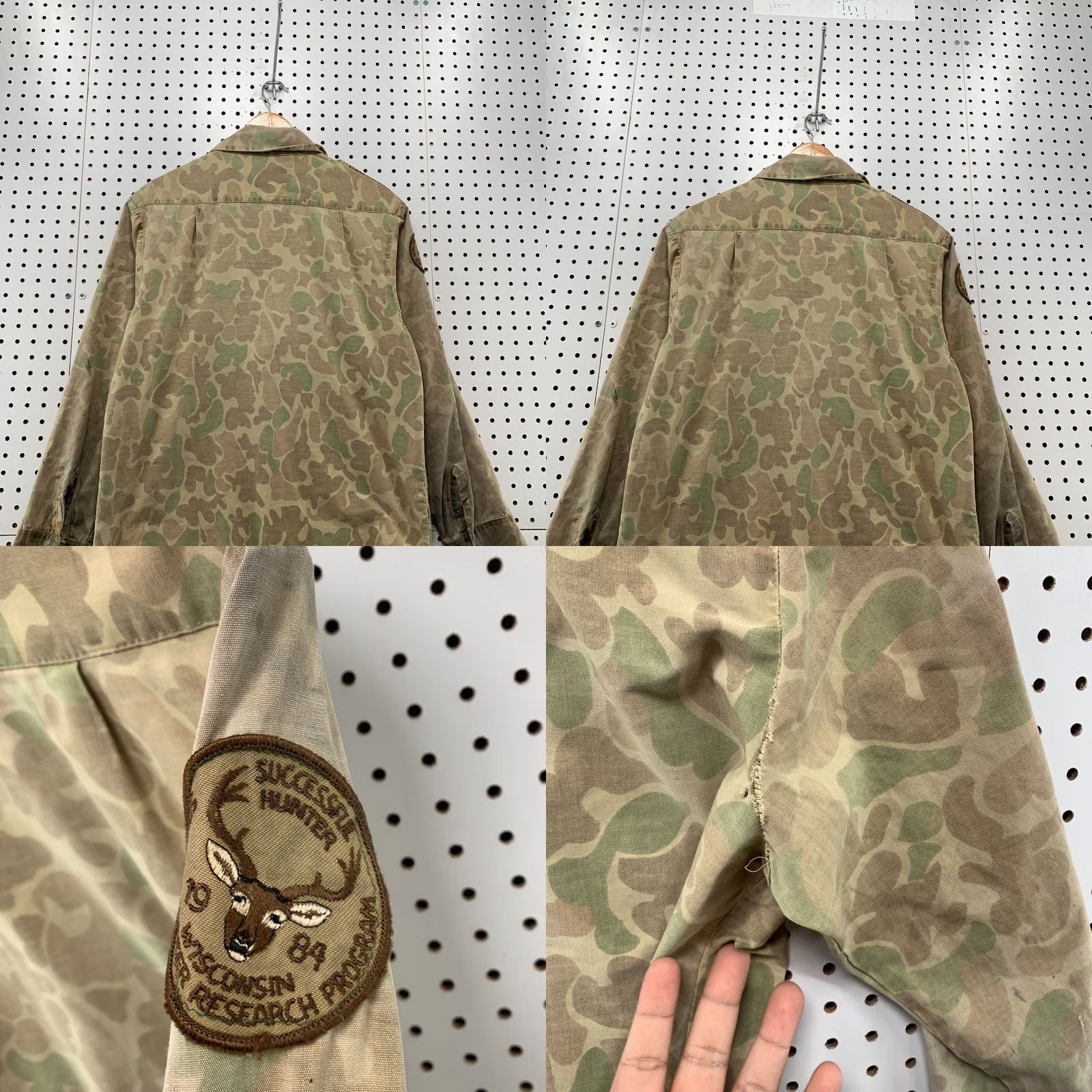 Vintage VINTAGE Hudson Bay Hunting Camo Button Shirt Mens Medium 80s Outdoor Distressed Size US M / EU 48-50 / 2 - 11 Thumbnail