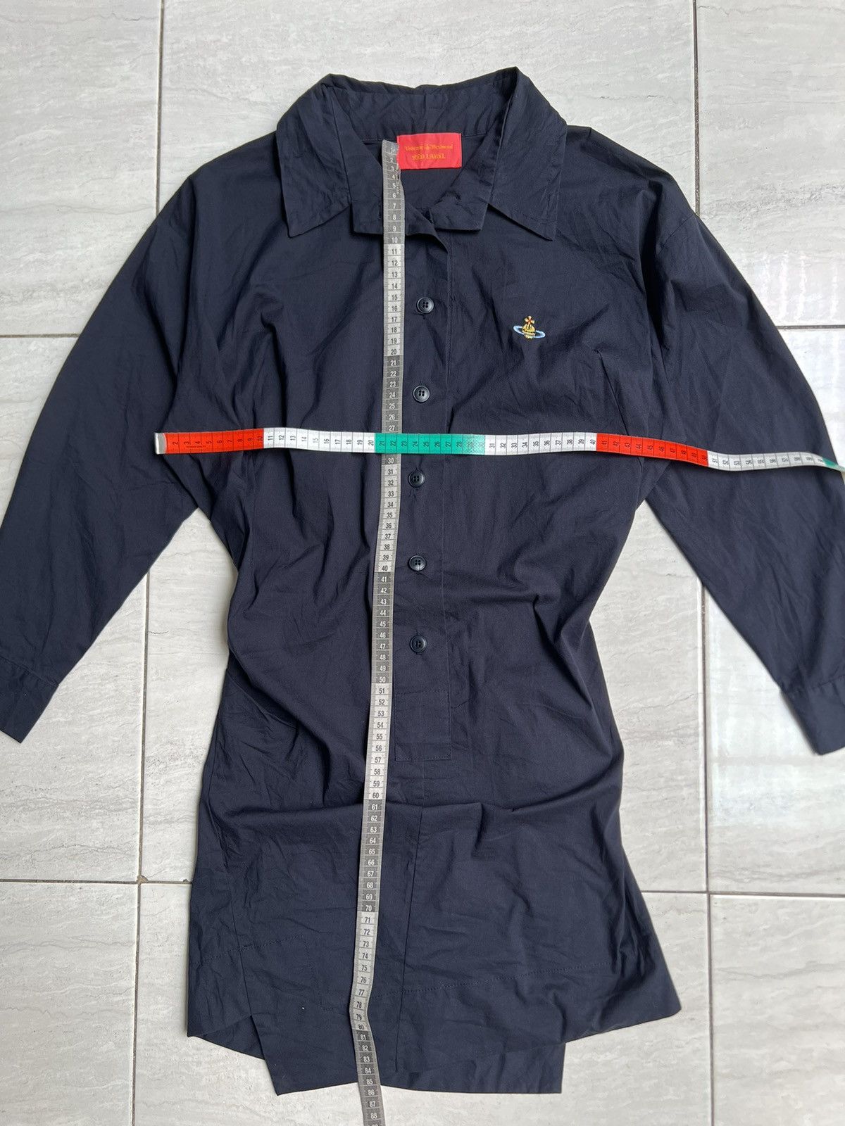Vivienne Westwood VIVIENNE WESTWOOD Asymetrical Navy Shirt Size S / US 4 / IT 40 - 7 Thumbnail