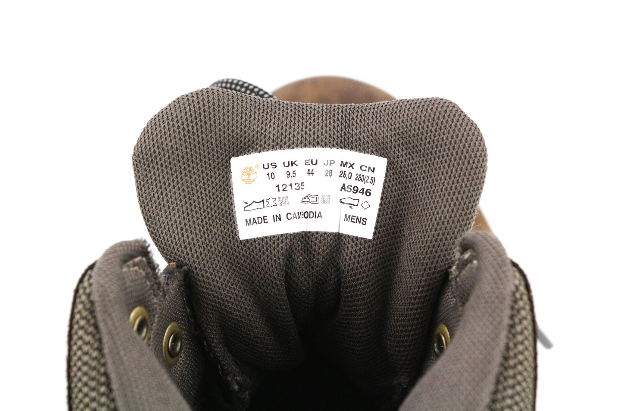 Timberland 12135-A5946 EU44 Brown Leather High Top Laced Shoes 80565 Size US 11 / EU 44 - 11 Thumbnail