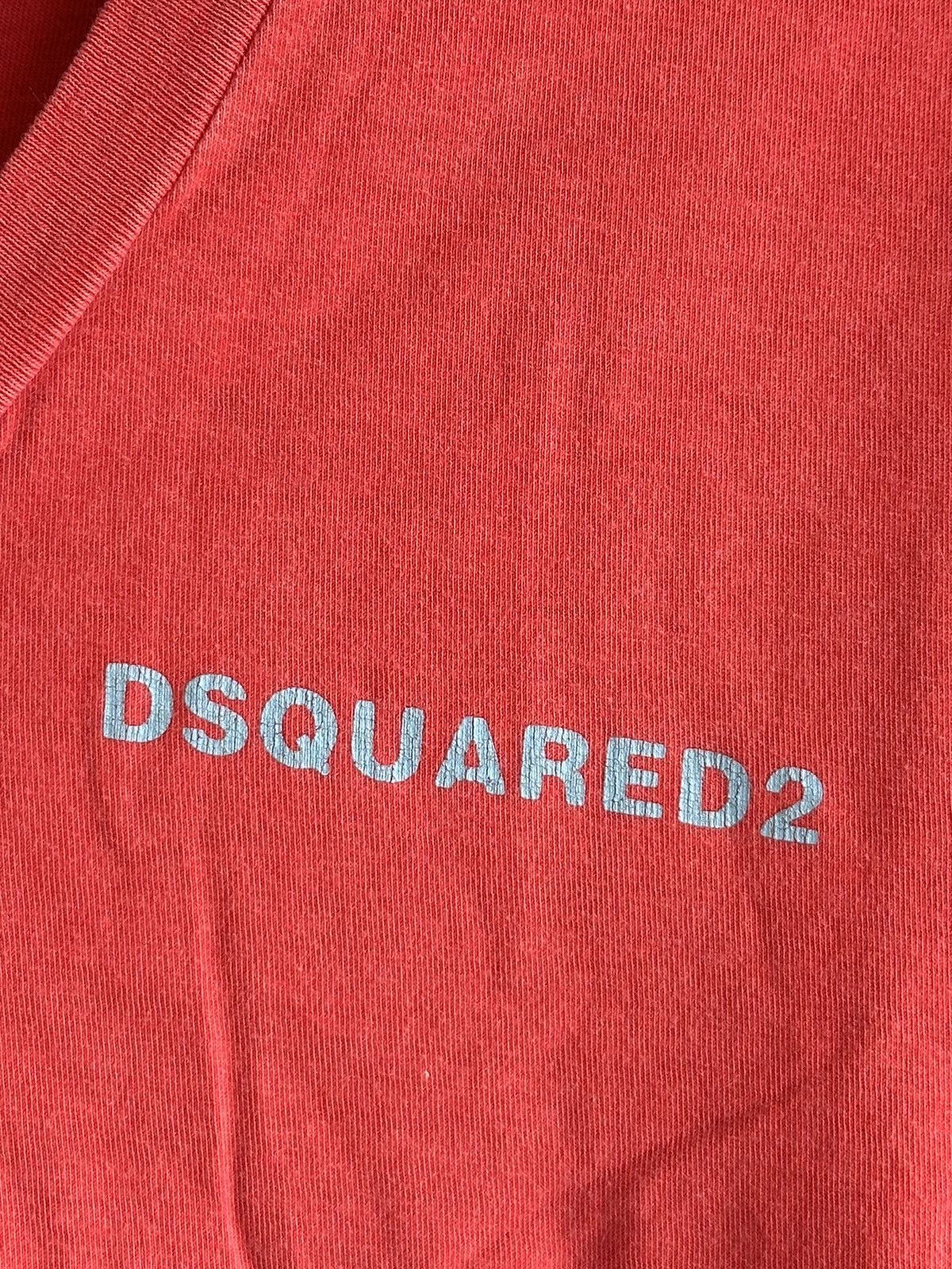 Dsquared2 Dsquared2 Arizona Print Red V-Neck T-Shirt Size Large Size US M / EU 48-50 / 2 - 5 Thumbnail