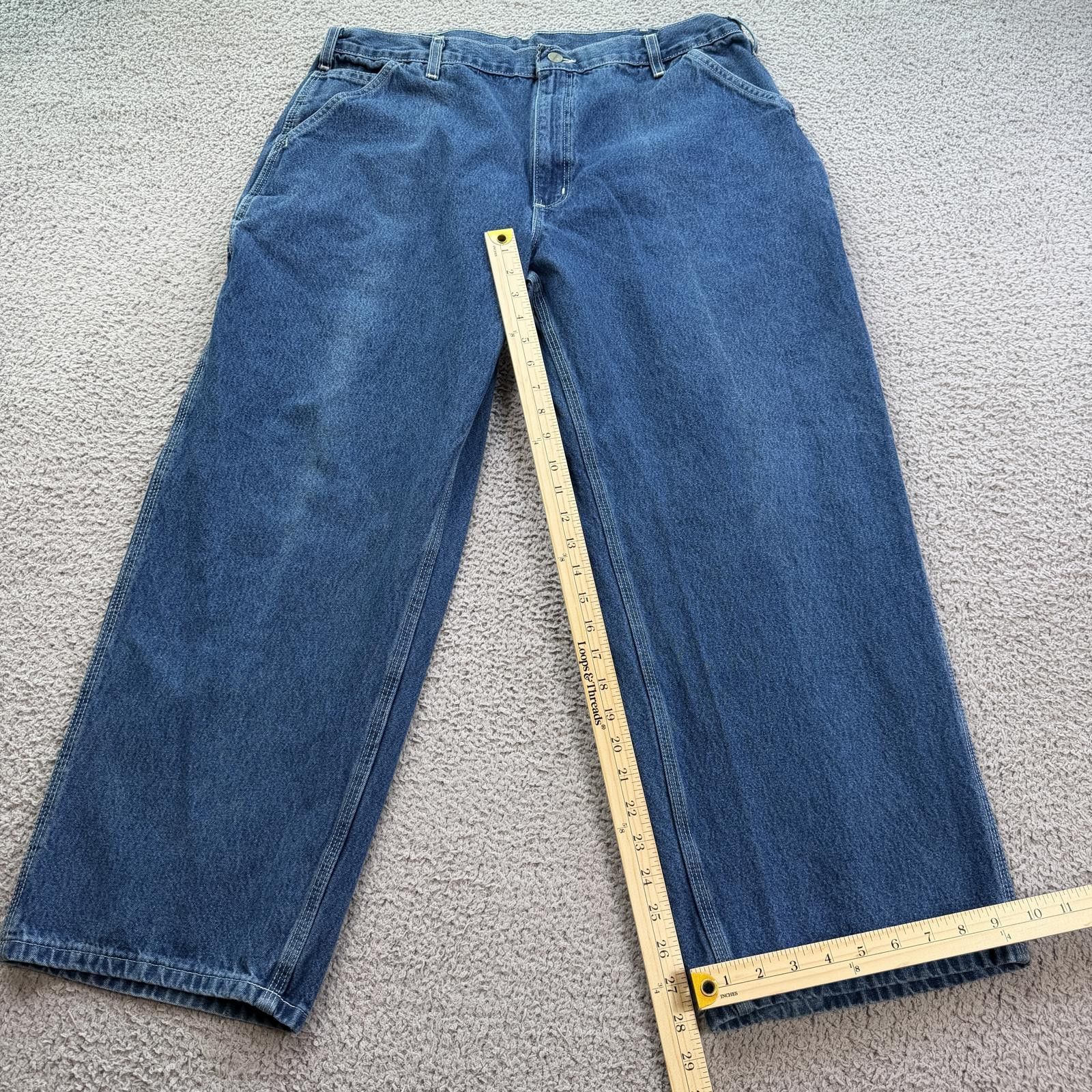 Carhartt Carhartt B13 DST Dungaree Fit Carpenter Jeans Mens 40x28 Size US 40 / EU 56 - 4 Thumbnail
