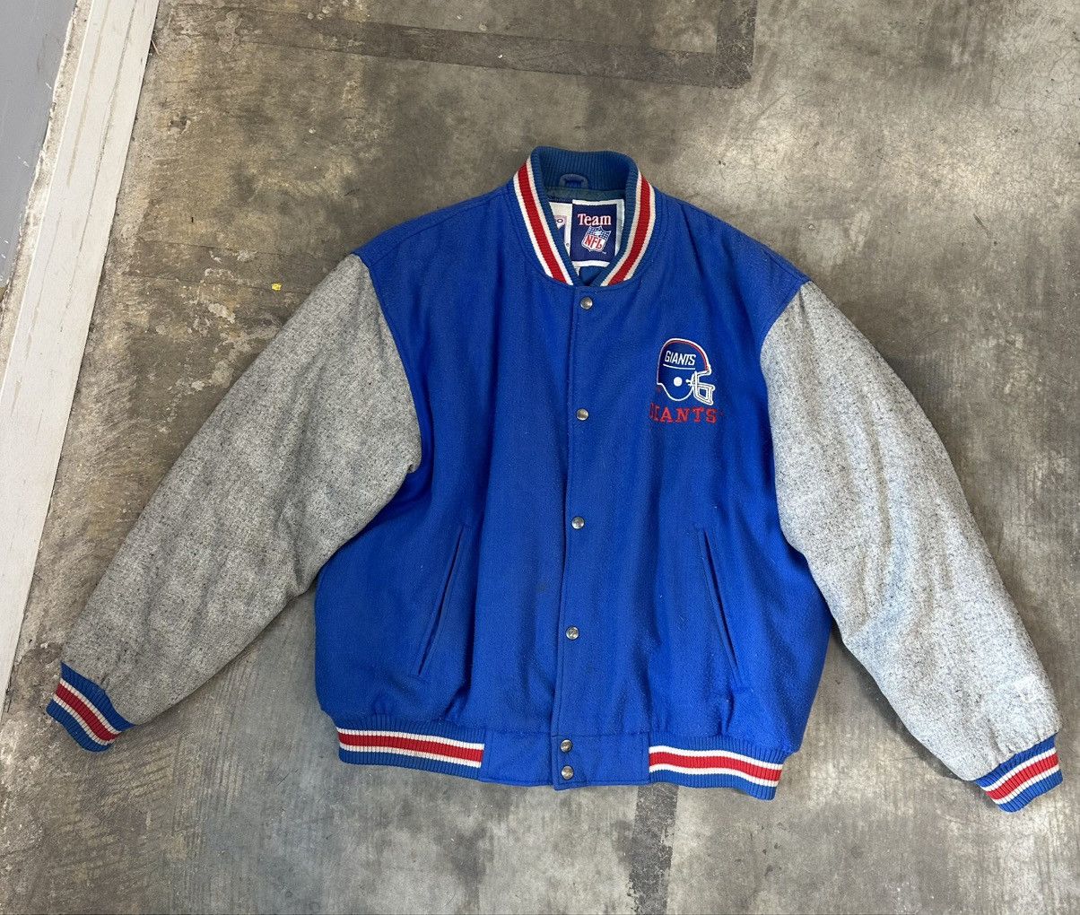 Logo 7 Vintage New York Giants Jacket - 1990s Logo 7 Wool - Size XL Size US XL / EU 56 / 4 - 1 Thumbnail