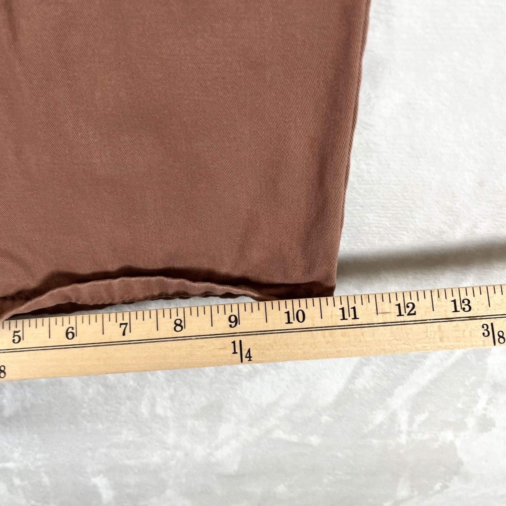 Cotton On Cotton On Pants Womens 4 Brown Twill Chino Straight Leg Relaxed Casual Size 27" / US 4 / IT 40 - 3 Thumbnail