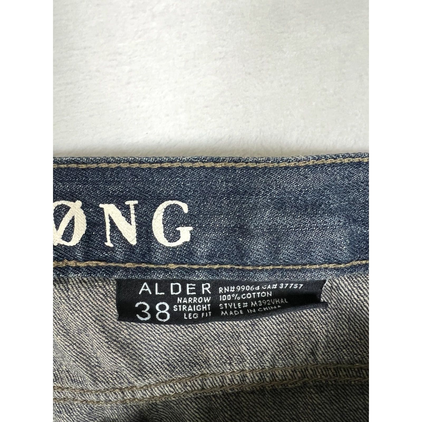 Billabong Billabong Alder Jeans Mens 38x34 Blue Narrow Slim Straight Leg Denim Medium Wash Size US 38 / EU 54 - 5 Thumbnail
