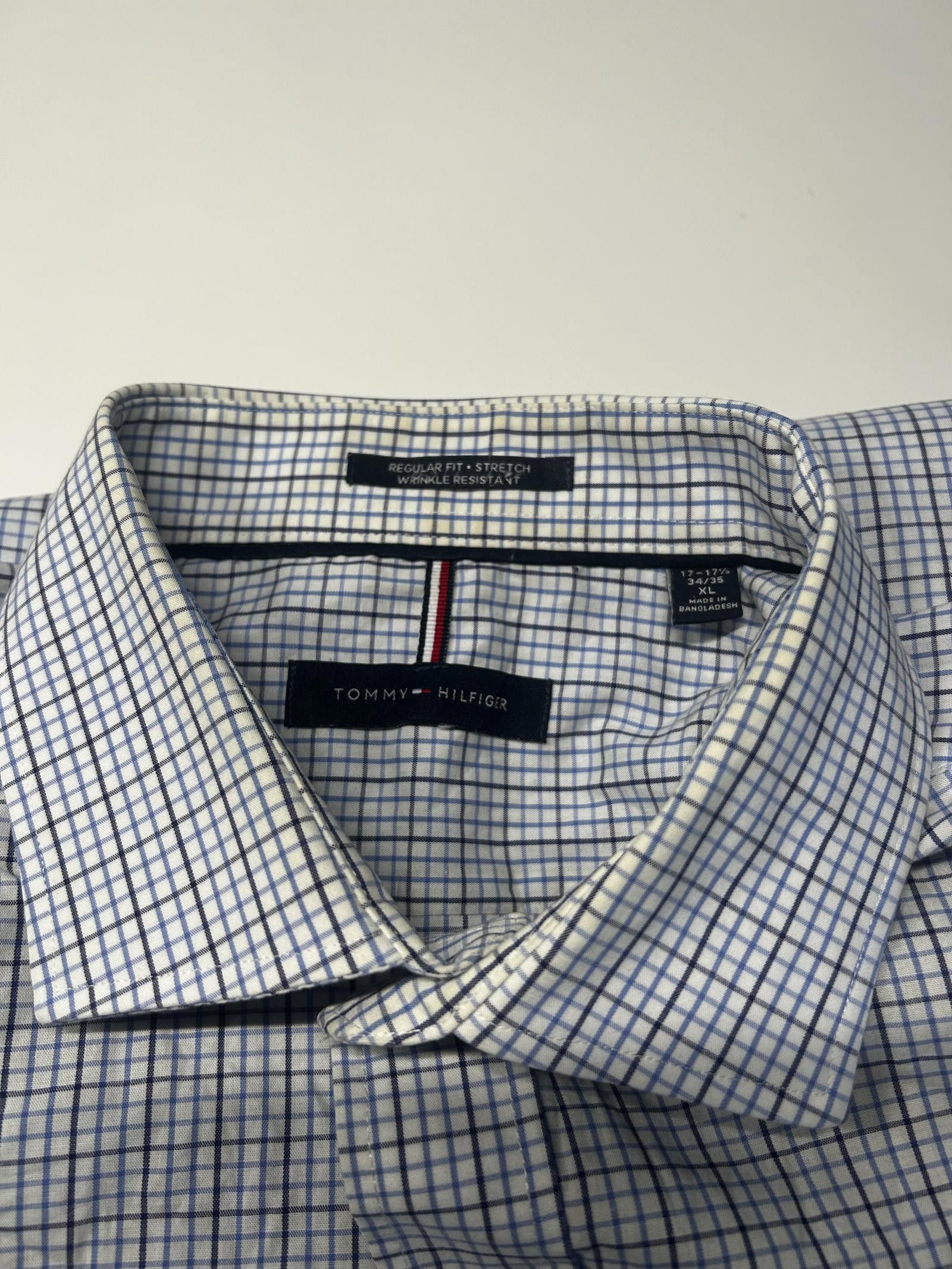 Tommy Hilfiger Tommy Hilfiger Men's Check Shirt - Regular Fit & Stretch Size US XL / EU 56 / 4 - 3 Thumbnail