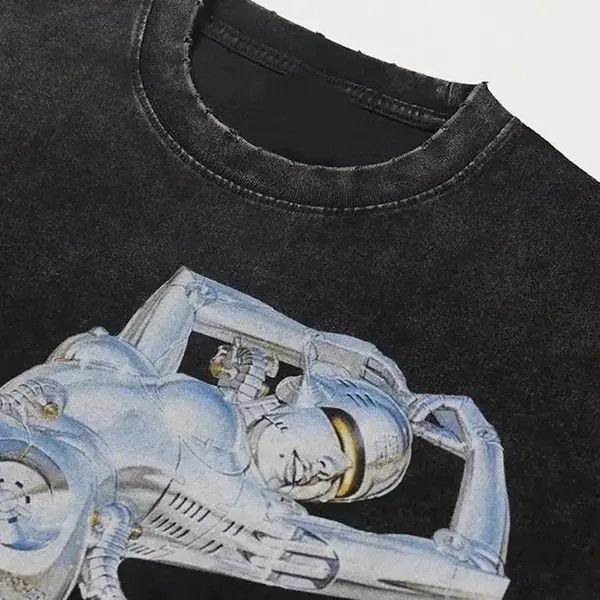 Japanese Brand × Vintage Goth Robot Vintage Design Graphic T-Shirt Size US L / EU 52-54 / 3 - 3 Thumbnail