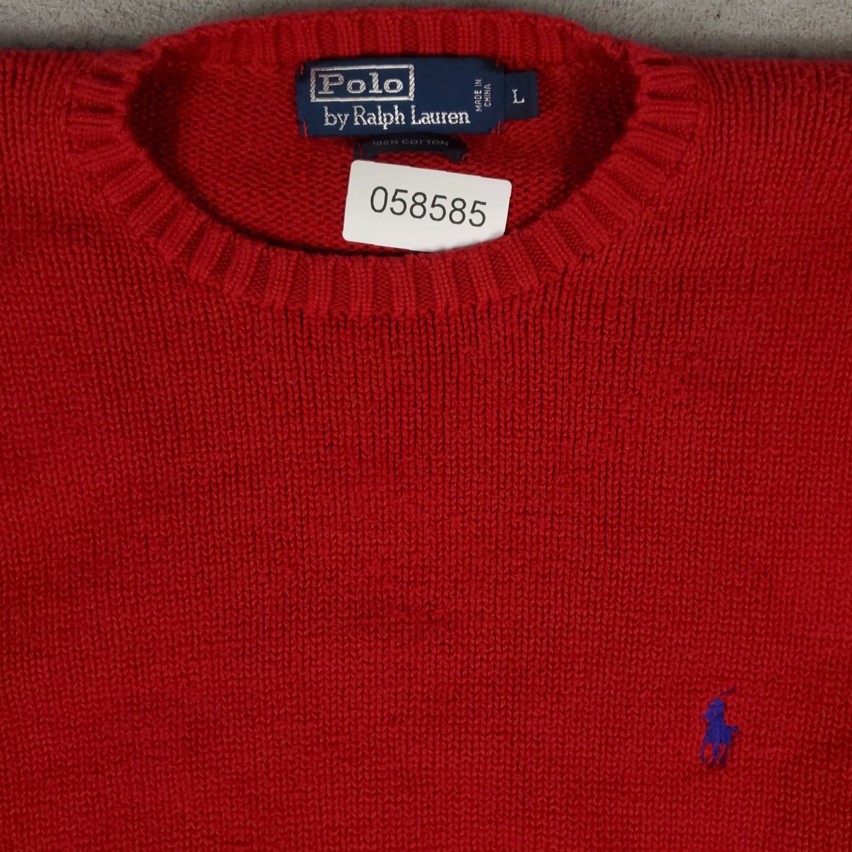 Ralph Lauren Ralph Lauren Sweater Mens Large Red Pony Pullover Crew Neck Cotton Fleece Mens Size US L / EU 52-54 / 3 - 2 Thumbnail
