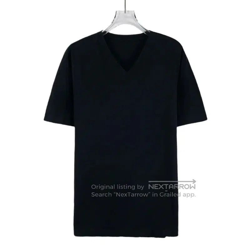 Prada Prada Black V-Neck Men's T-Shirt Size XL. Size US XL / EU 56 / 4 - 1 Thumbnail