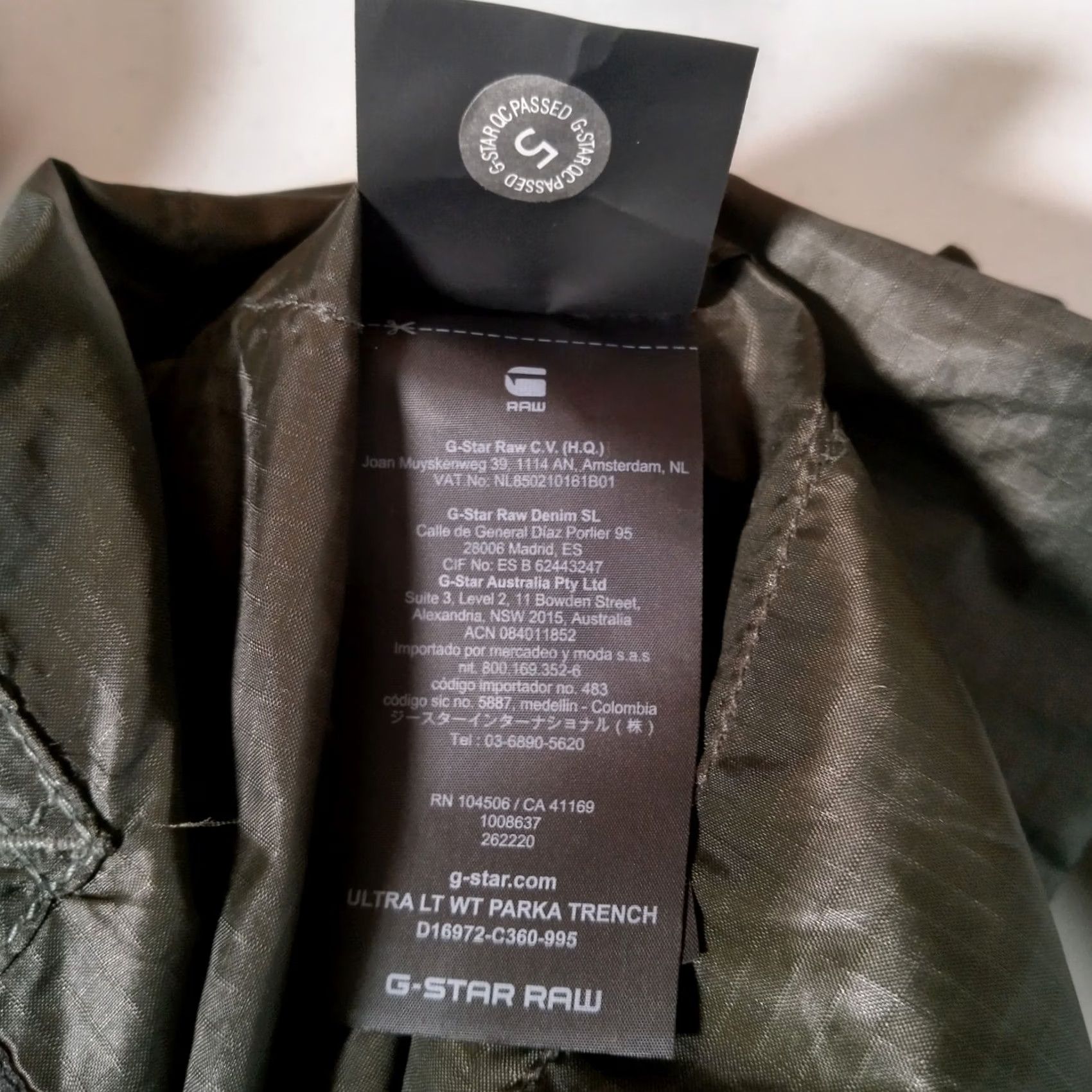 G-Star G Star Raw Original Ultra Light Weight Parka Trench Jacket L Rip Stop Streetwear Womens Long Size L / US 10 / IT 46 - 6 Thumbnail