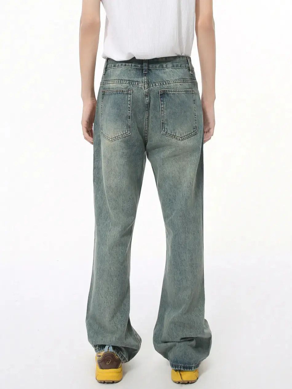 Japanese Brand Retro loose casual micro flared jeans Size US 32 / EU 48 - 4 Thumbnail