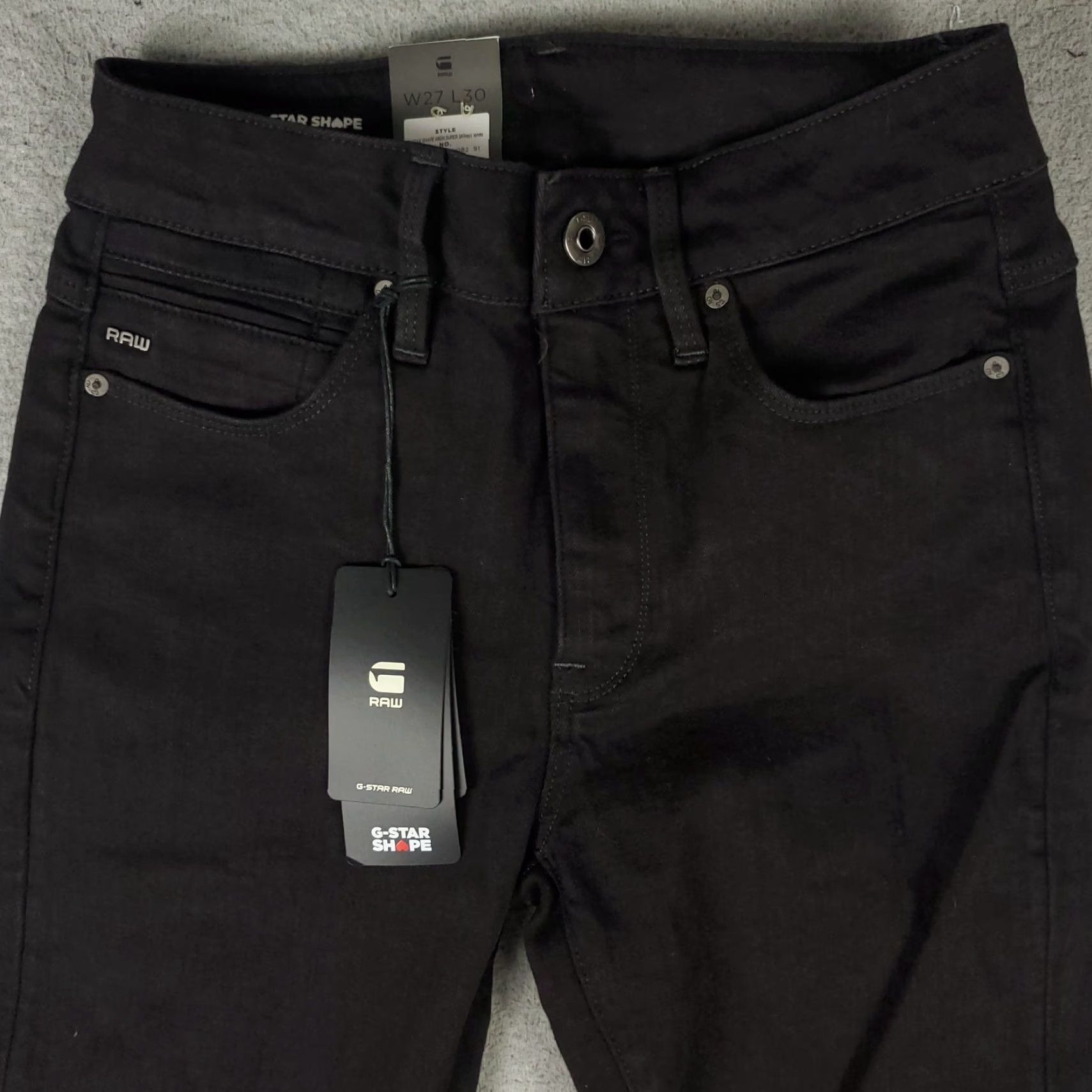G-Star G-Star Jeans Women's High Super Skinny Denim Pants Size 27 24x29 Black Stretch Size 27" / US 4 / IT 40 - 2 Thumbnail