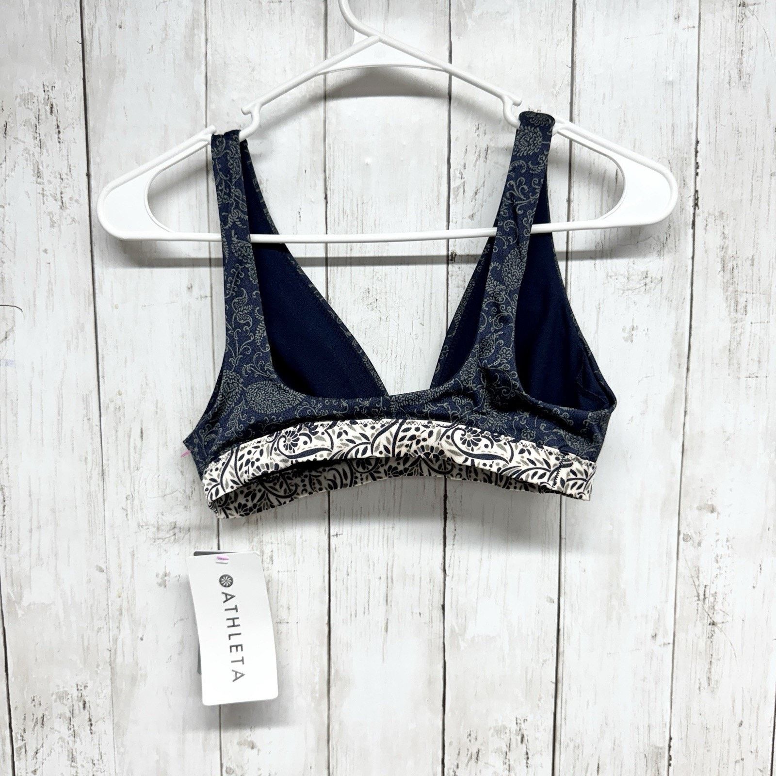 Athleta New Athleta Swim Size XS Paisley Aqualuxe Batik Bikini Top Size ONE SIZE - 4 Thumbnail