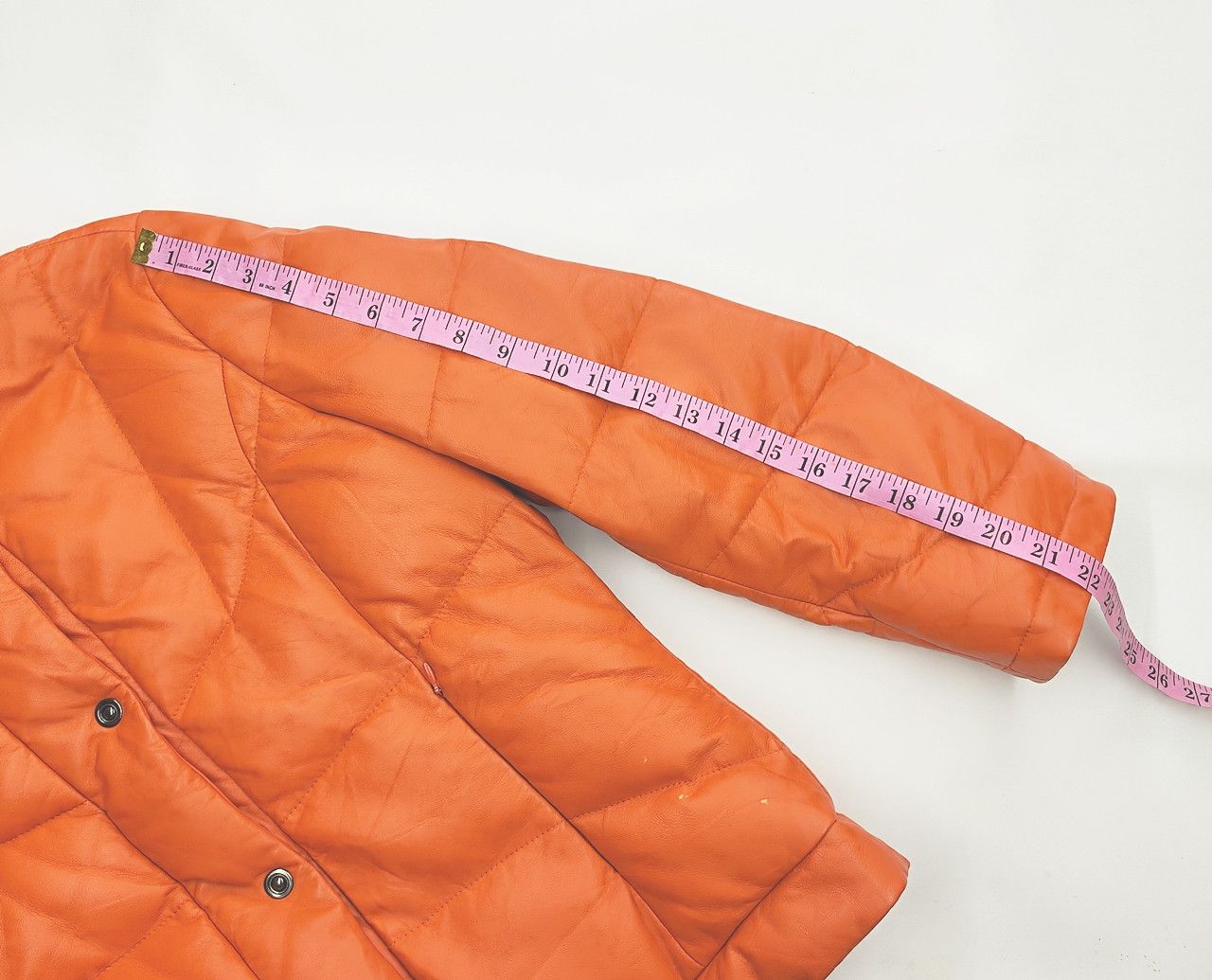 Leather YH KIM lamb skin orange leather puffer jacket Size M / US 6-8 / IT 42-44 - 4 Thumbnail