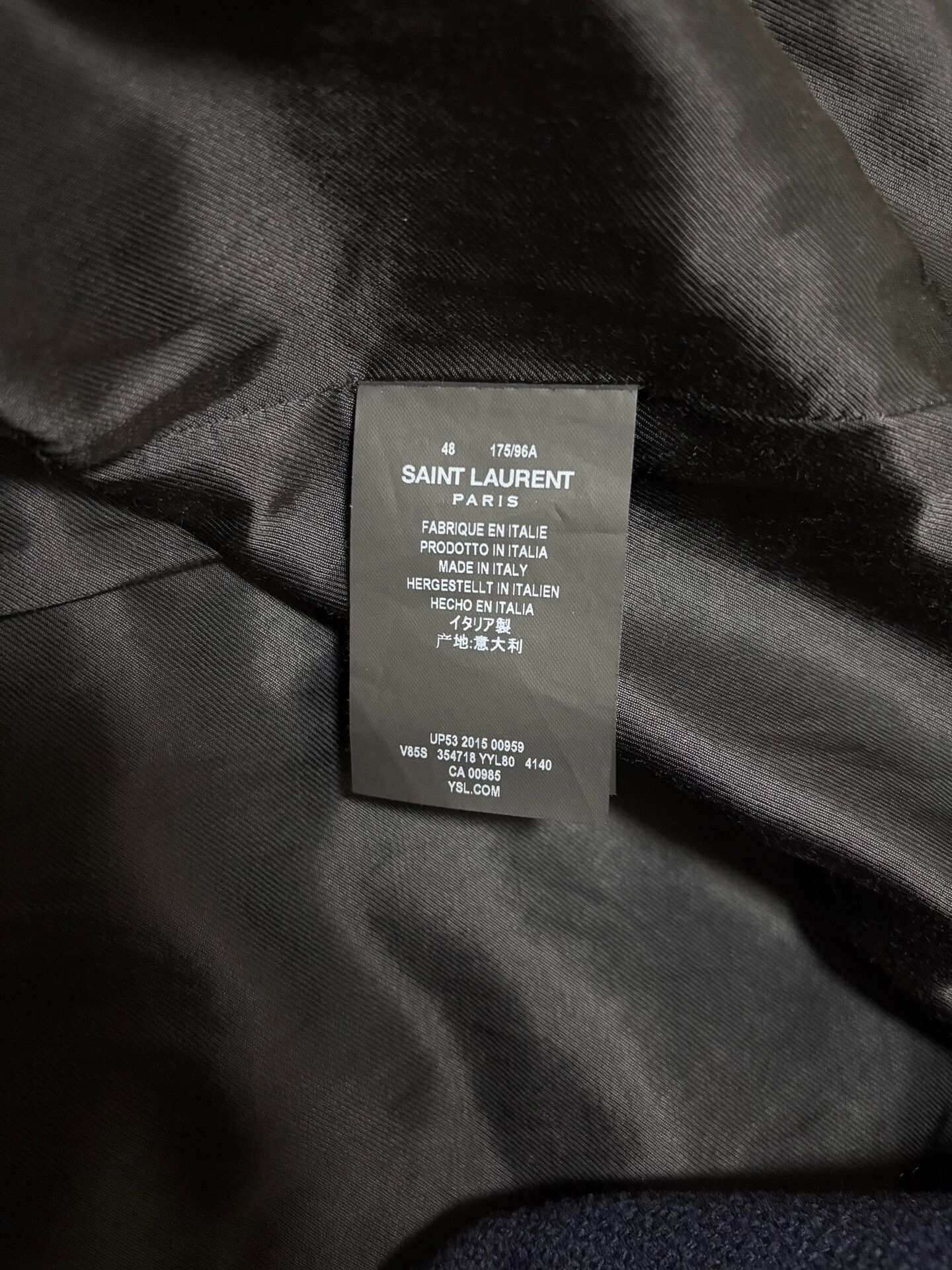 Saint Laurent Paris saint laurent navy blue baseball jacket Size US L / EU 52-54 / 3 - 4 Thumbnail