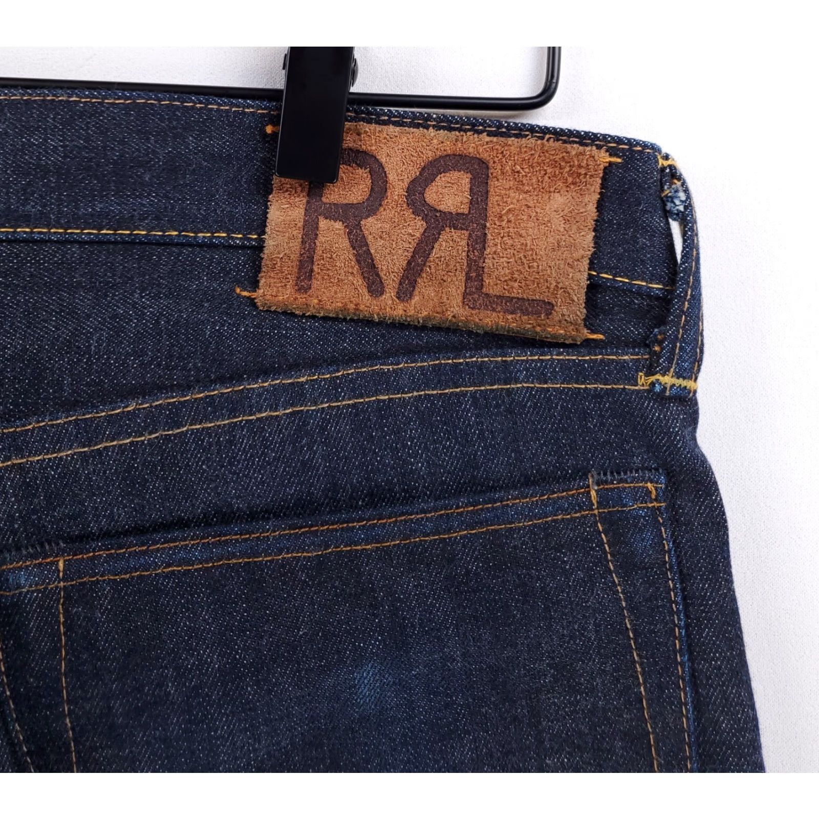 Ralph Lauren RRL Jeans Ralph Lauren Slim Fit Selvedge Mens 36 x 34 Actual Blue Straight 33 x 32 34 Inseam Blue Mens Size US 36 / EU 52 - 6 Thumbnail