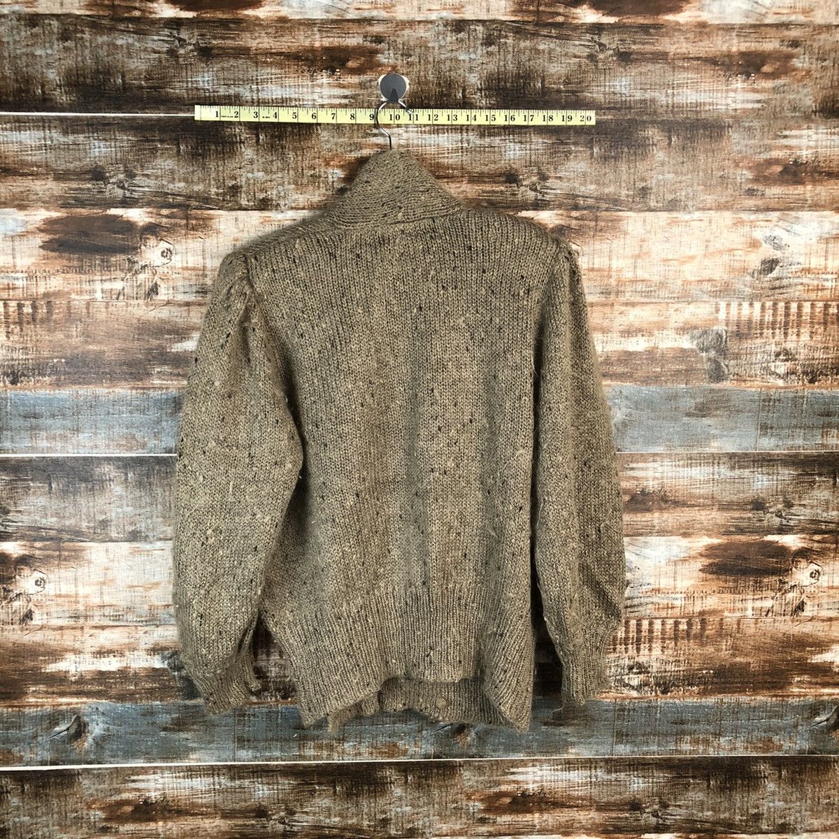 Homespun Knitwear × Japanese Brand Pinore Brown vintage mohair Cardigan Knitwear #A2251 Size M / US 6-8 / IT 42-44 - 12 Thumbnail