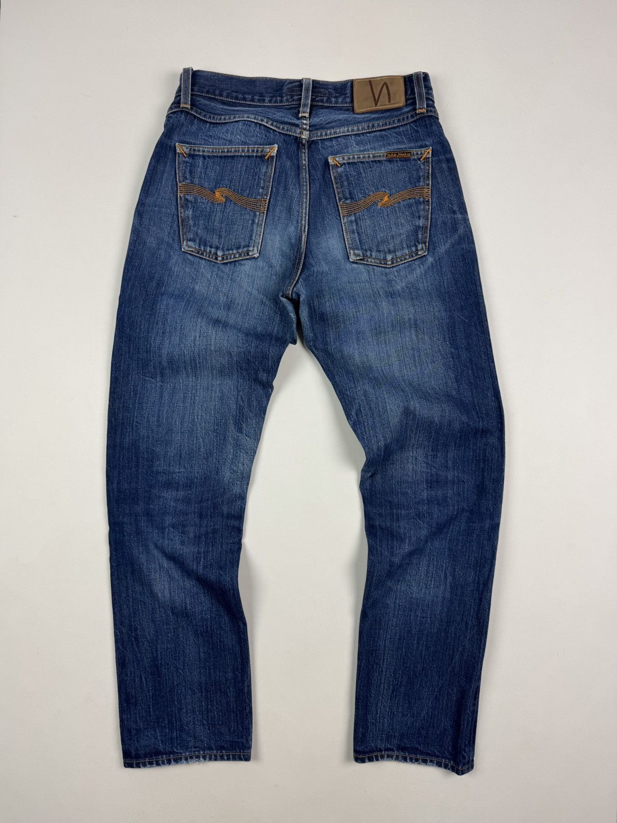 Nudie Jeans Nudie Jeans Steady Eddie Washed Selvage Denim Jeans Pants Size US 30 / EU 46 - 14 Thumbnail