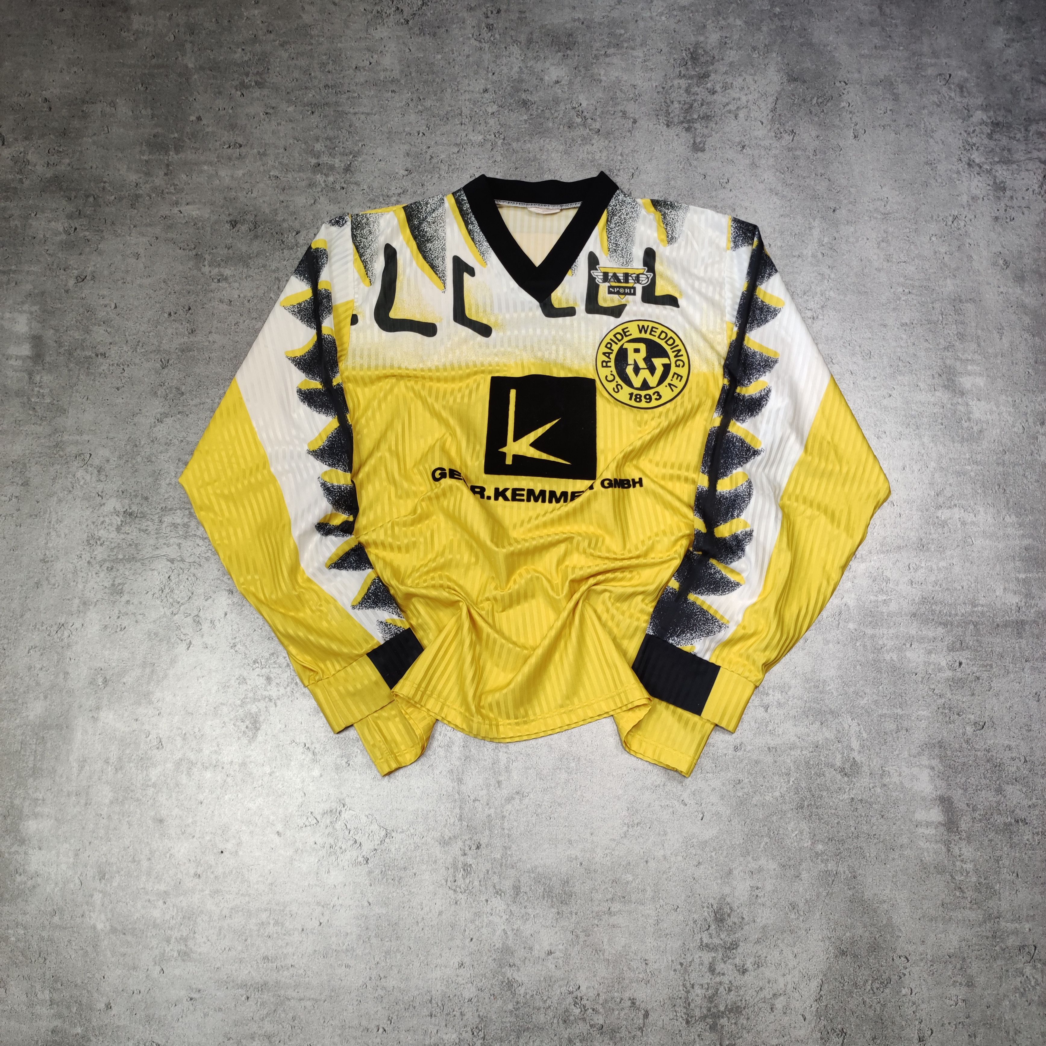 Vintage RARE Early 90s Rapid Wedding Football Long Jersey