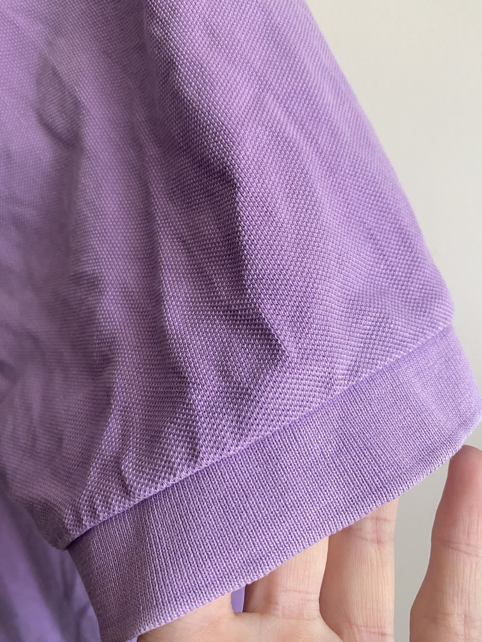 Acne Studios $300 - Cotton Polo Shirt - Washed Lilac Size US S / EU 44-46 / 1 - 10 Thumbnail