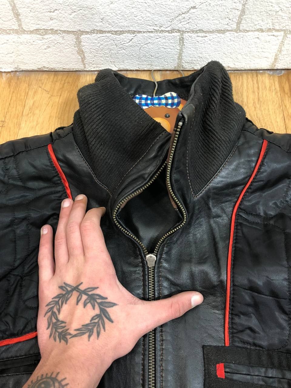 Genuine Leather 90s genuine leather gray boxy bomber jacket avant garde Size US L / EU 52-54 / 3 - 17 Thumbnail