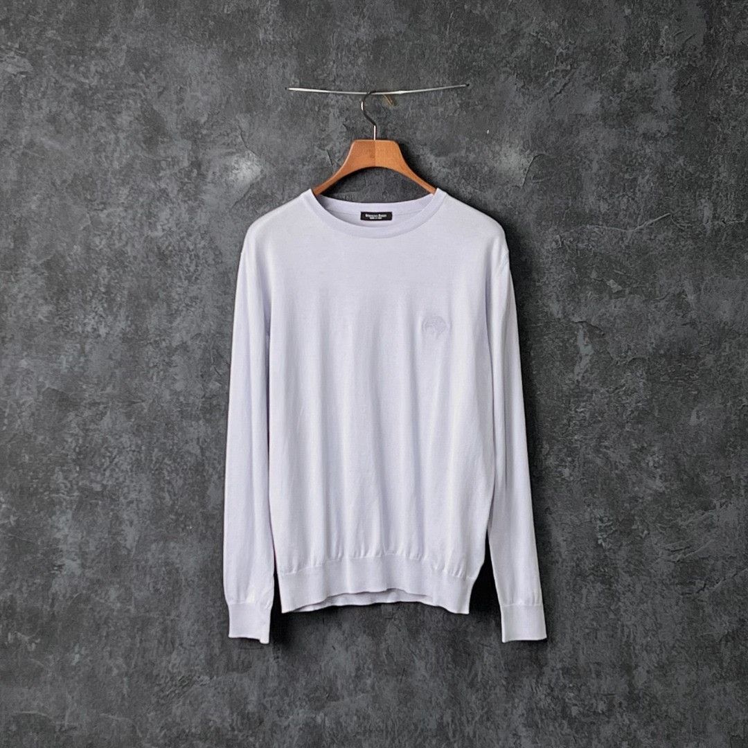 Stefano Ricci Stefano Ricci Knit Cotton Purple Sweater l Men Size US L / EU 52-54 / 3 - 1 Thumbnail