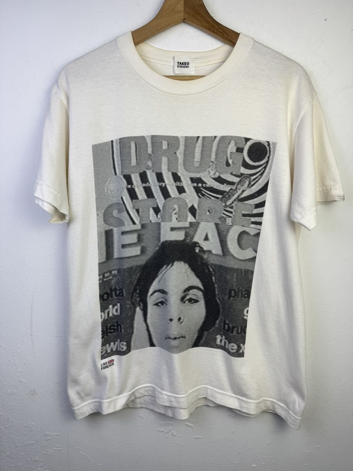 Takeo Kikuchi Vintage TAKEO KIKUCHI “ Drug Stare Man “ T SHIRT Size US L / EU 52-54 / 3 - 1 Thumbnail