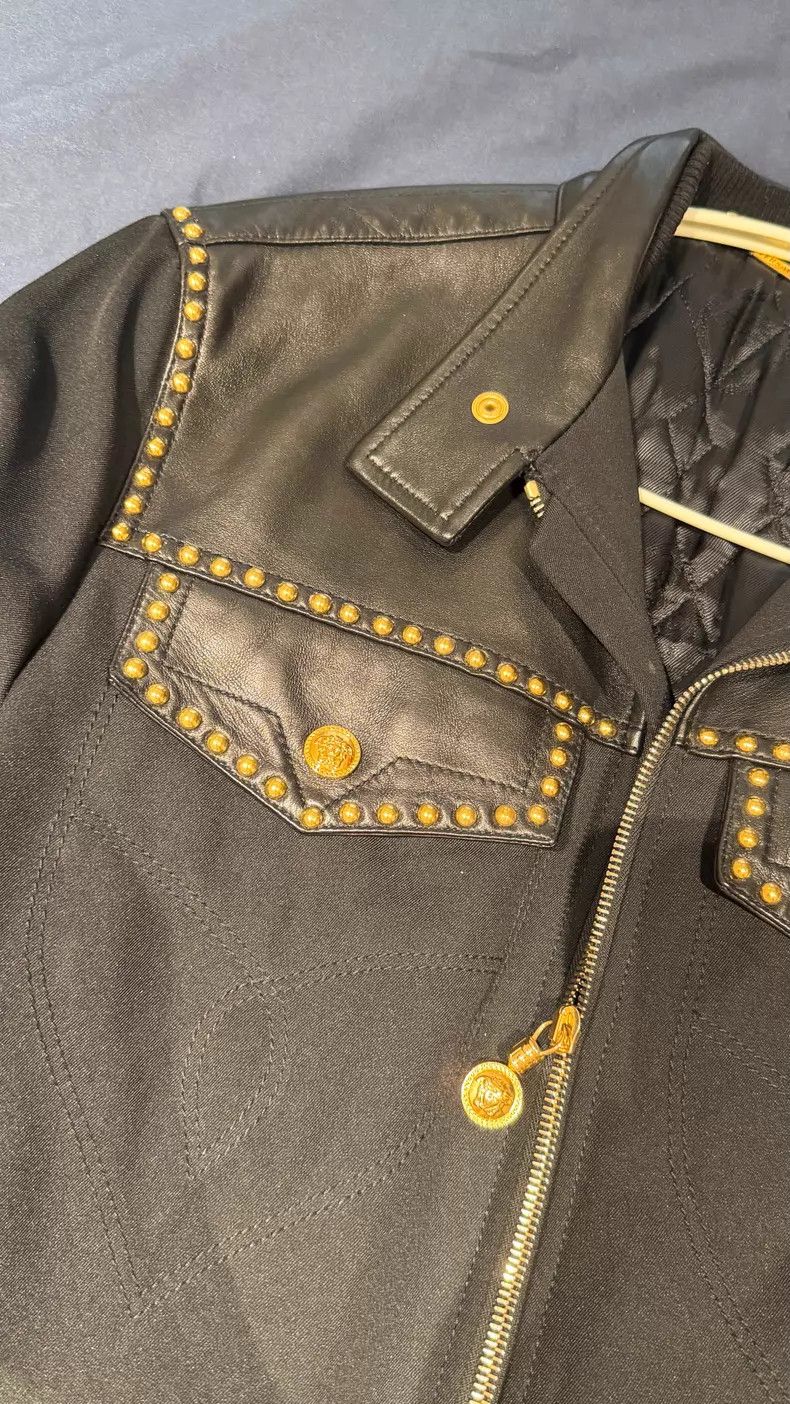 Versace Versace Men's leather jacket Size US S / EU 44-46 / 1 - 3 Thumbnail
