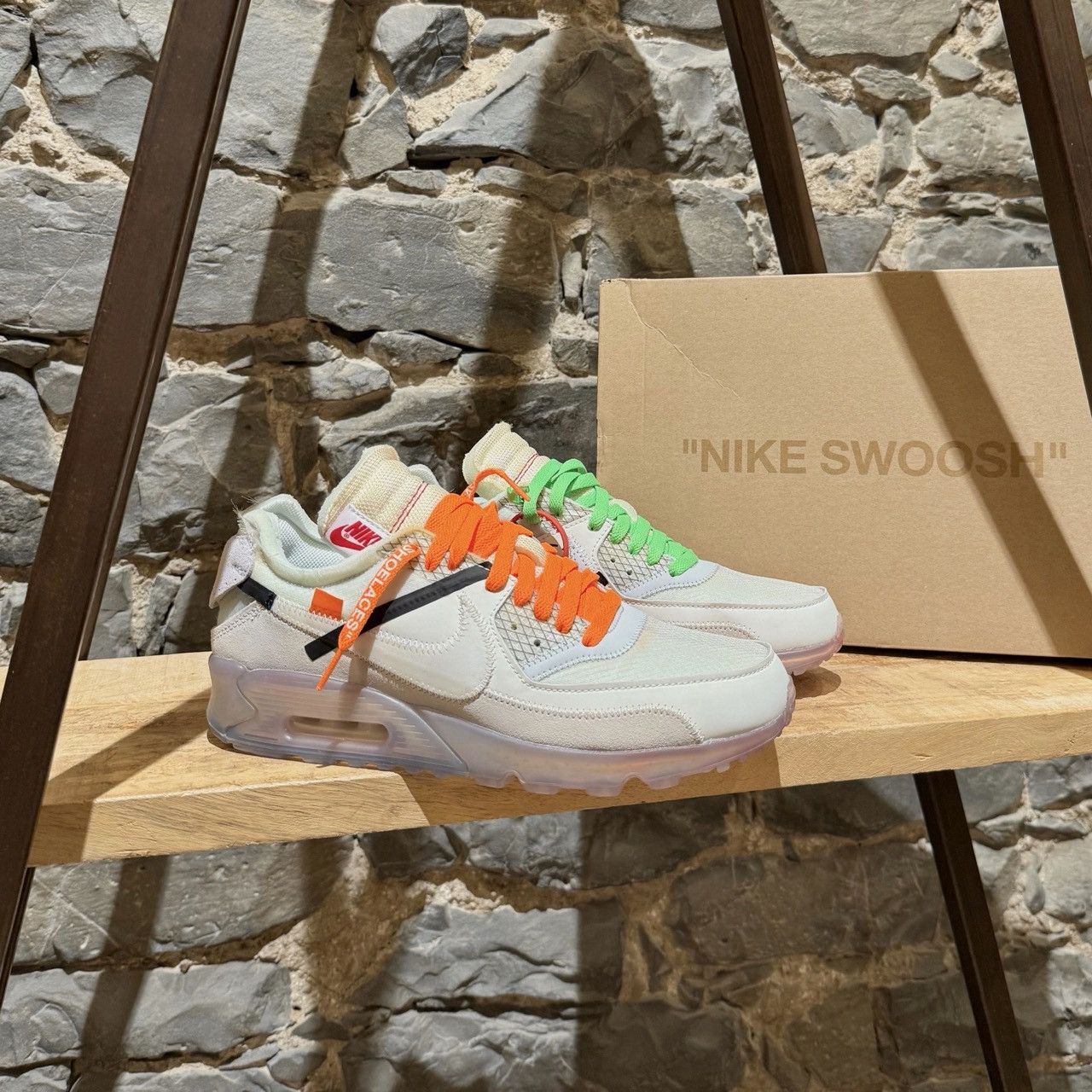Nike X Off-White The Ten White Air Max 90 Sneakers