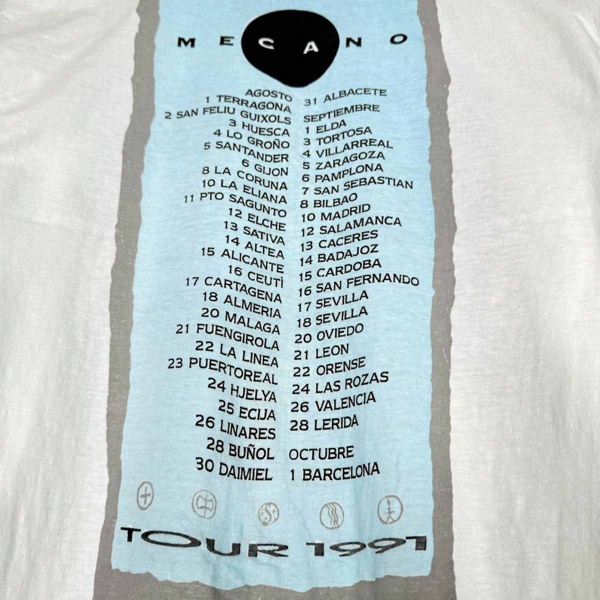 Band Tees Vintage 1991 Mecano Aidalai Tour T Shirt Size US M / EU 48-50 / 2 - 5 Thumbnail