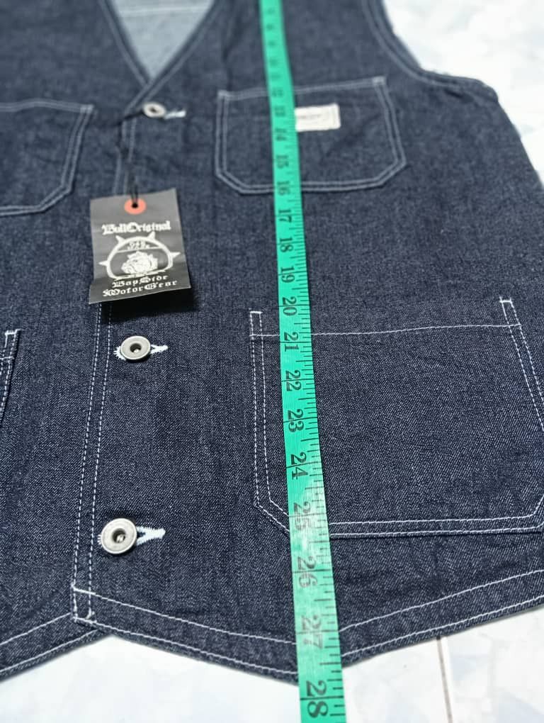 If Six Was Nine × Japanese Brand Nos bull original motor gear denim vest Size US M / EU 48-50 / 2 - 9 Thumbnail
