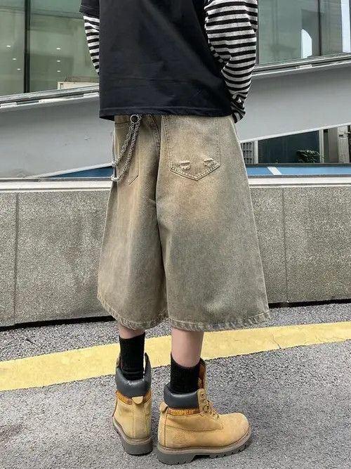 Japanese Brand × Vintage VINTAGE RETRO 90s drip street shorts jorts Size US 30 / EU 46 - 2 Thumbnail