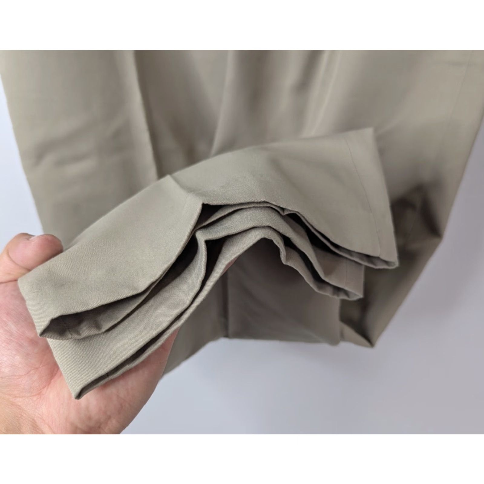 Vintage NWT Jack Nicklaus Performance Men's Khakis Taupe Pleated Golf Dress Pants 36W Regular Inseam 32" Size US 36 / EU 52 - 3 Thumbnail