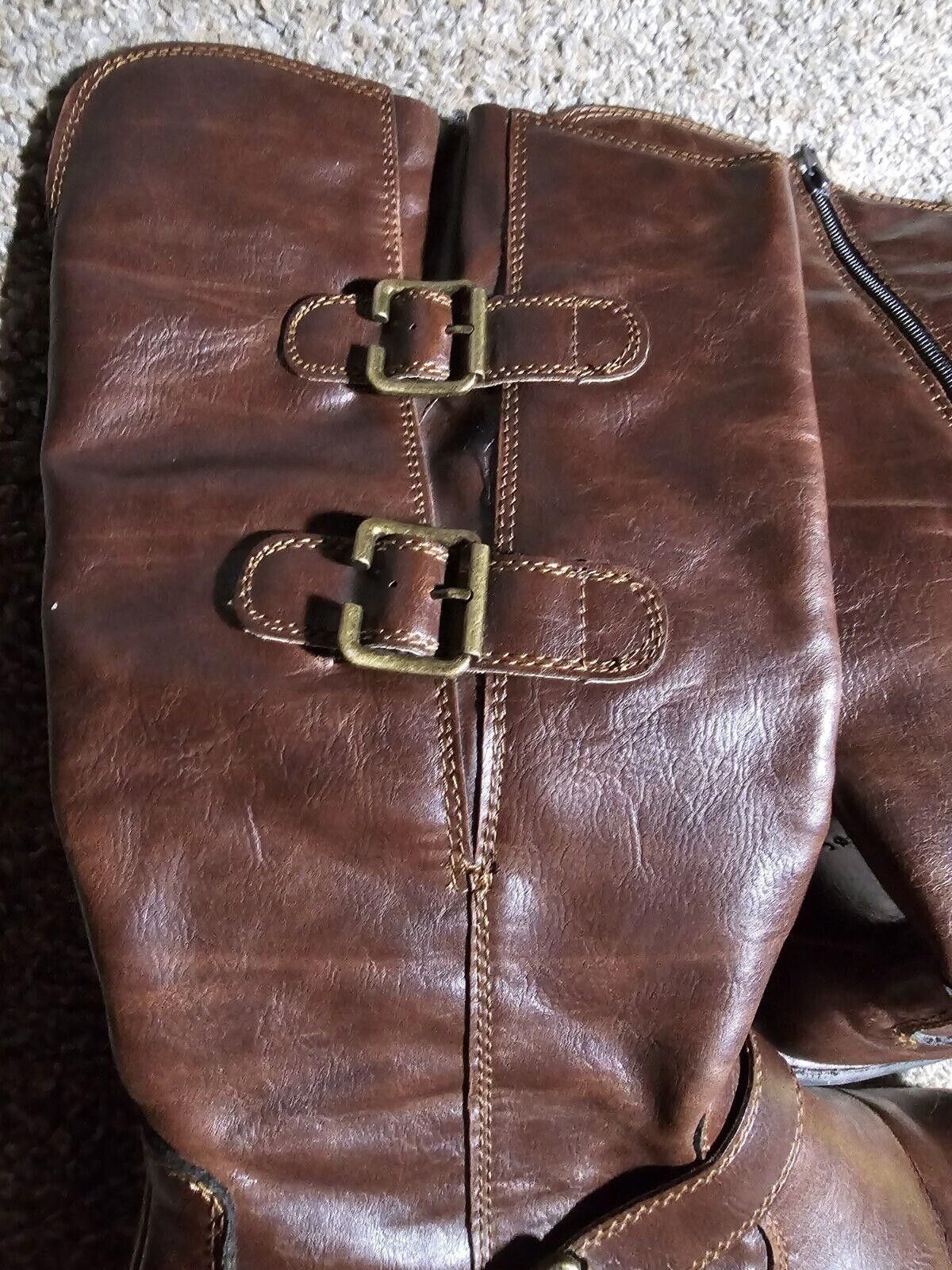 Designer Born B.O.C. Womens Brown Zip Up Boots sz 10M Size US 10 / IT 40 - 3 Thumbnail