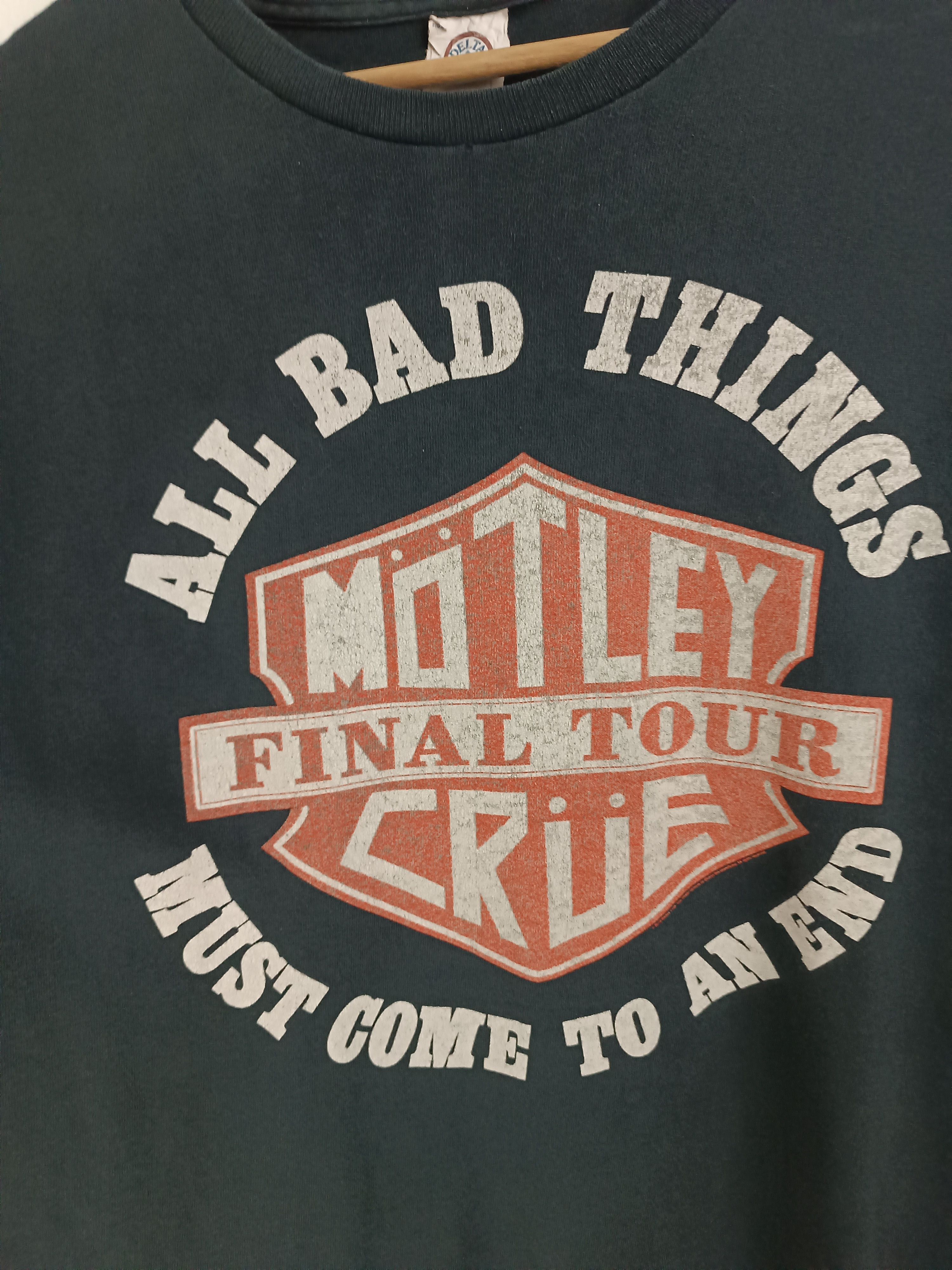 Band Tees THRASHED FADED VINTAGE '14 MOTLEY CRUE FINAL TOUR HARLEY LOG Size US L / EU 52-54 / 3 - 10 Thumbnail
