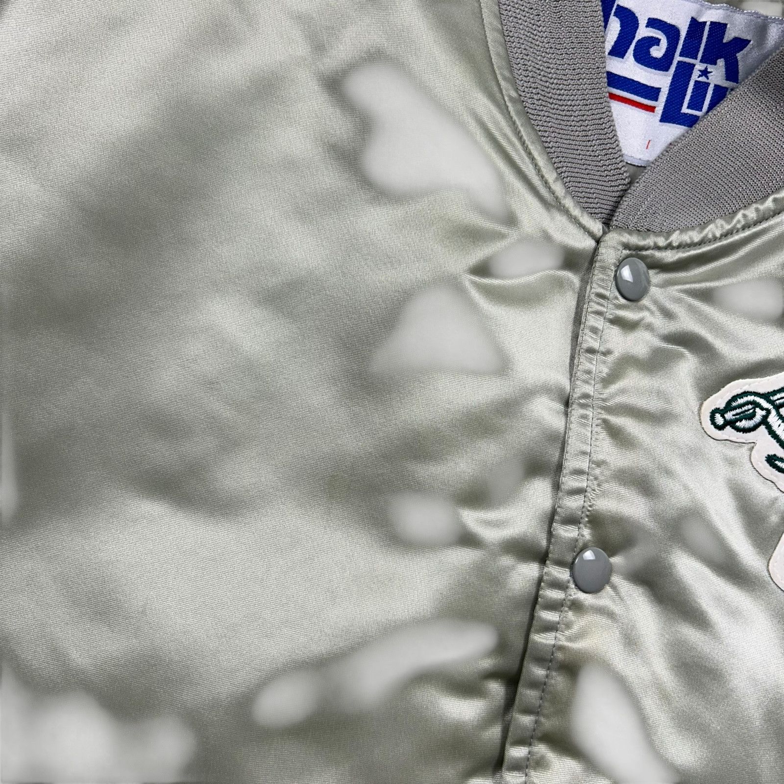 MLB VTG 90s MLB OAKLAND ATHLETICS A's CHALK LINE SATIN JACKET Size US L / EU 52-54 / 3 - 12 Thumbnail