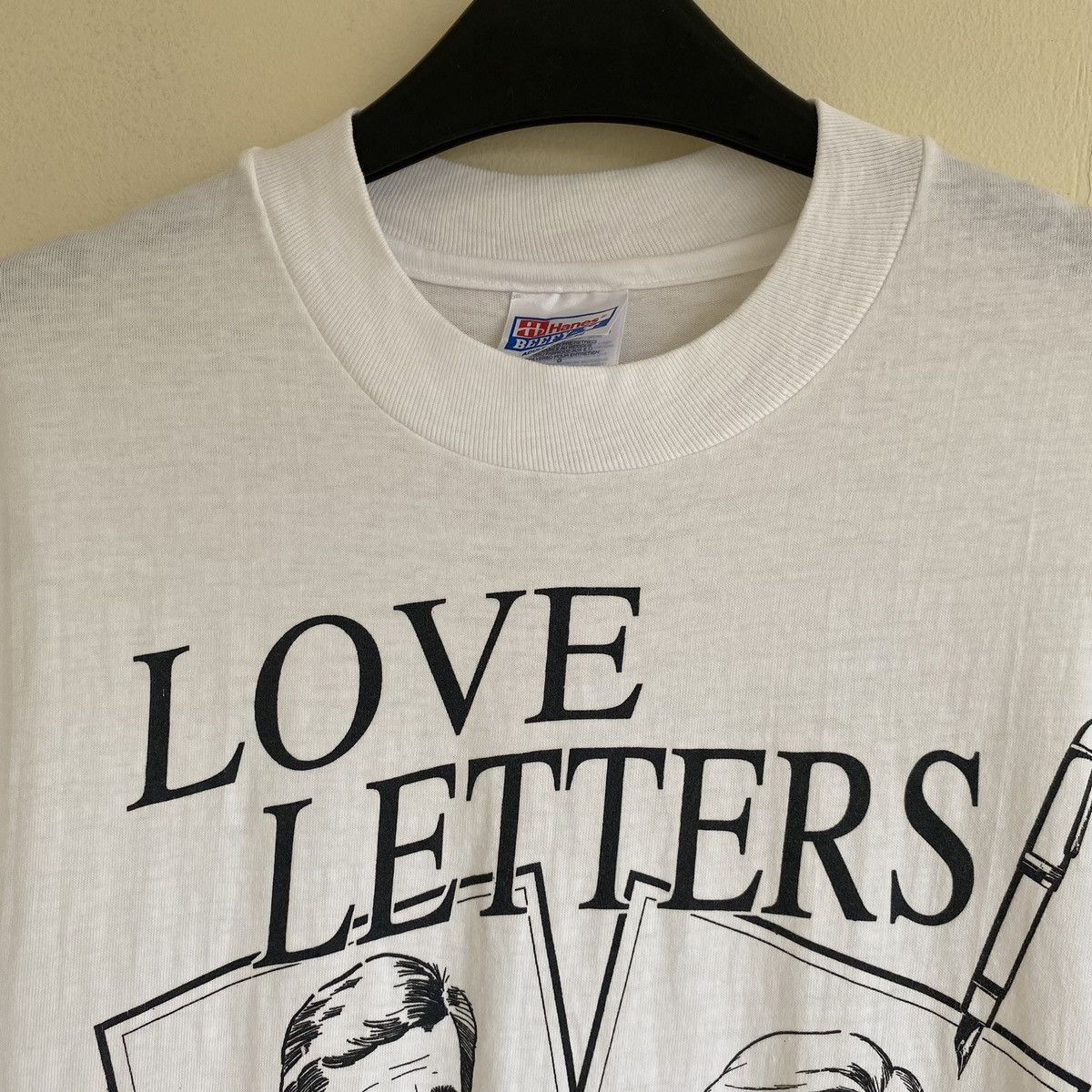 Hanes Love Letters Movie Tee Vintage 90's Size US L / EU 52-54 / 3 - 3 Thumbnail
