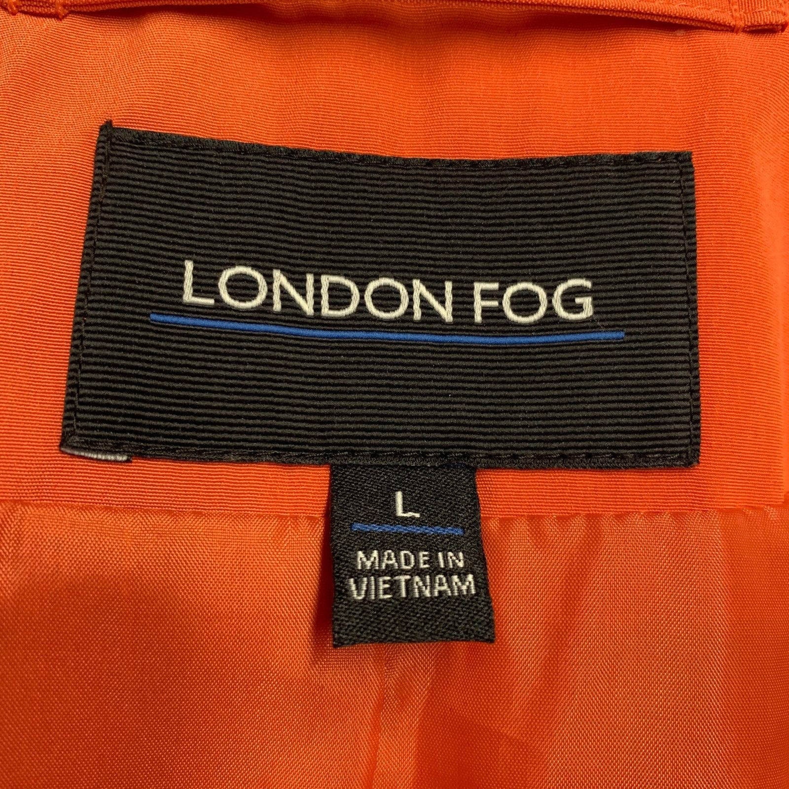 London Fog LONDON FOG Orange Polyester Double Breasted Trench Coat L Size L / US 10 / IT 46 - 4 Thumbnail