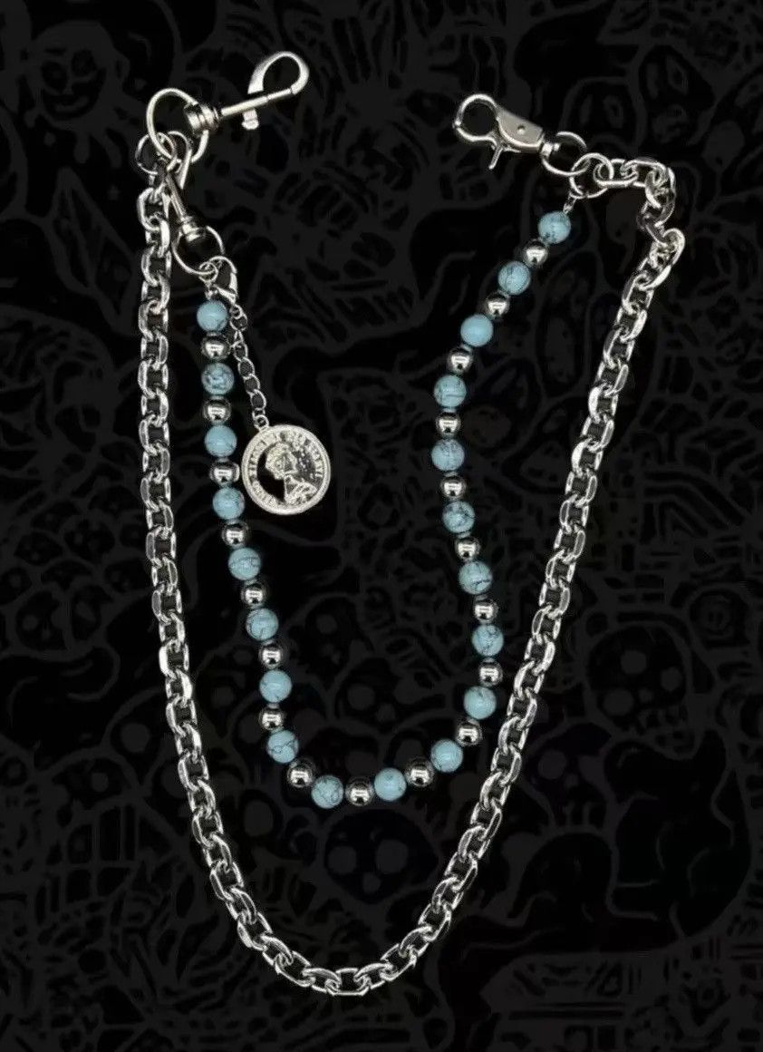 Other Retro streetwear punk double layer chain pants pocket chain Size ONE SIZE - 5 Thumbnail