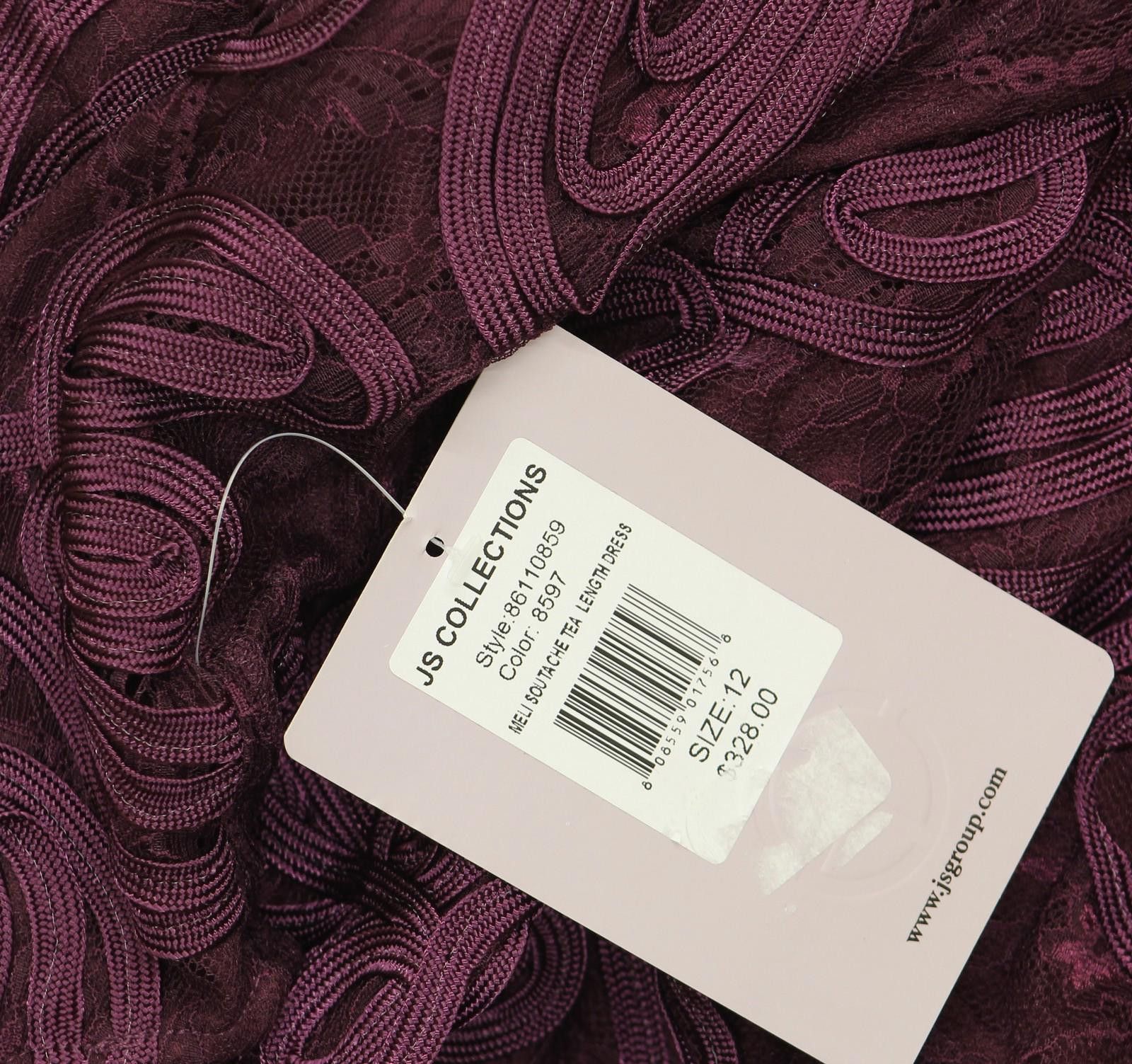 Other Js Collections Flare Sleeveless Bateau Neck Dress Purple 12 Size XL / US 12-14 / IT 48-50 - 4 Thumbnail