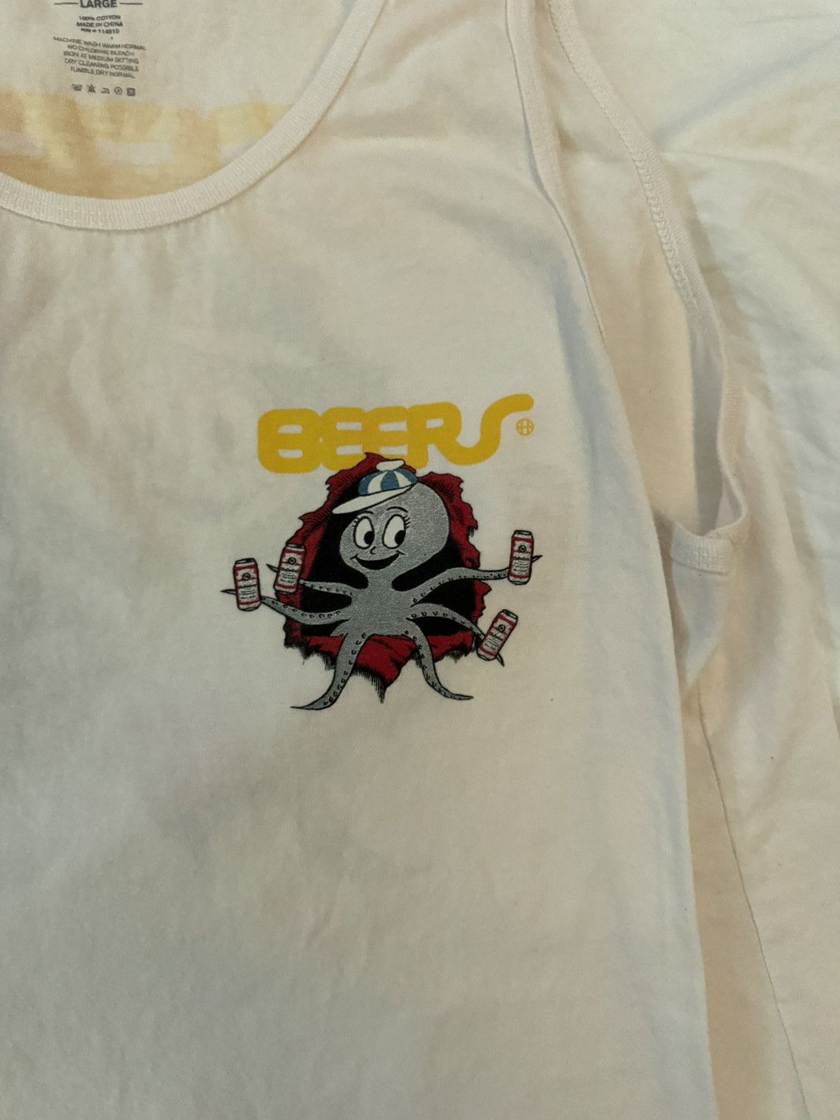 Huf HUF BEERS white tank top Size US L / EU 52-54 / 3 - 2 Thumbnail