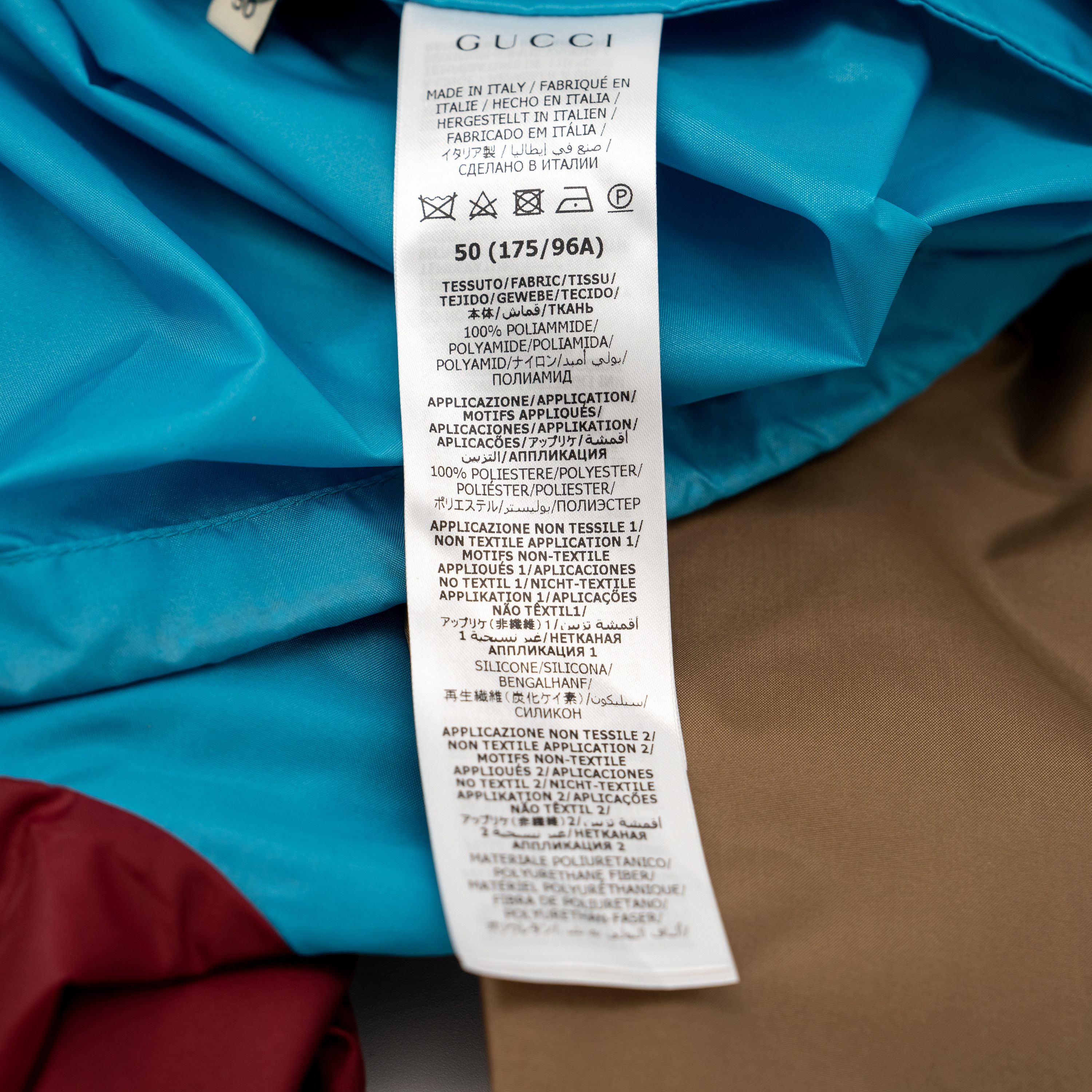 Gucci 50 L Gucci Hooded Block Jacket Windbreaker Blue Beige Red Size US L / EU 52-54 / 3 - 12 Thumbnail