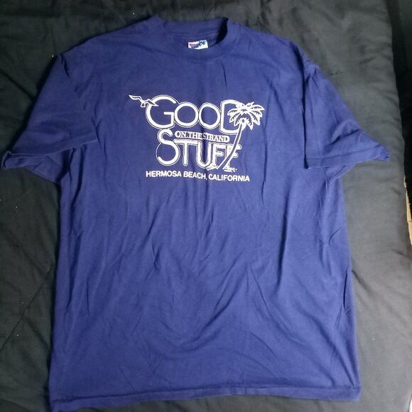 Hanes Vintage Good Stuff On The Strand Hermosa Beach T-Shirt Size US XL / EU 56 / 4 - 2 Thumbnail