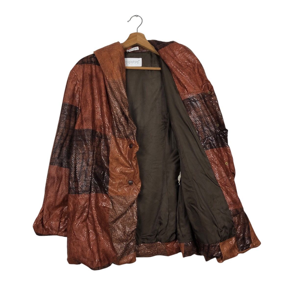 Vintage 📌Vintage Snake Skin Design Chore Jacket PatriziaFusi Italy Size US M / EU 48-50 / 2 - 12 Thumbnail