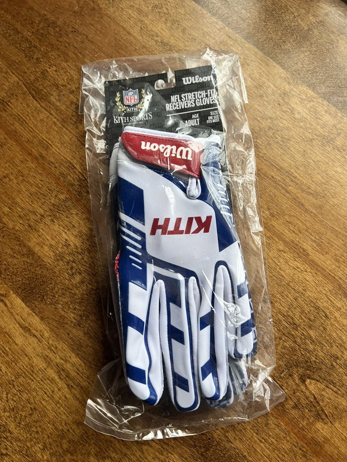 Kith × NFL Kith NFL Wilson Receiver Gloves Size ONE SIZE - 5 Thumbnail