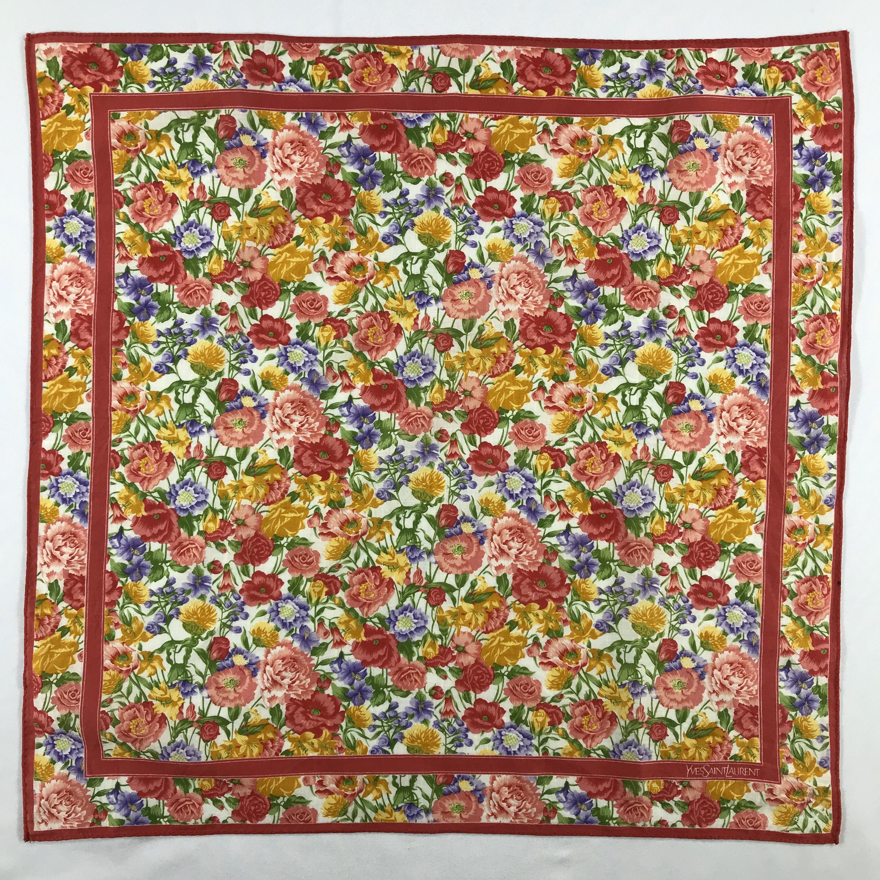 Vintage × Yves Saint Laurent Yves Saint Laurent Bandana / Handkerchief /Neckerchief -2449 Size ONE SIZE - 1 Thumbnail
