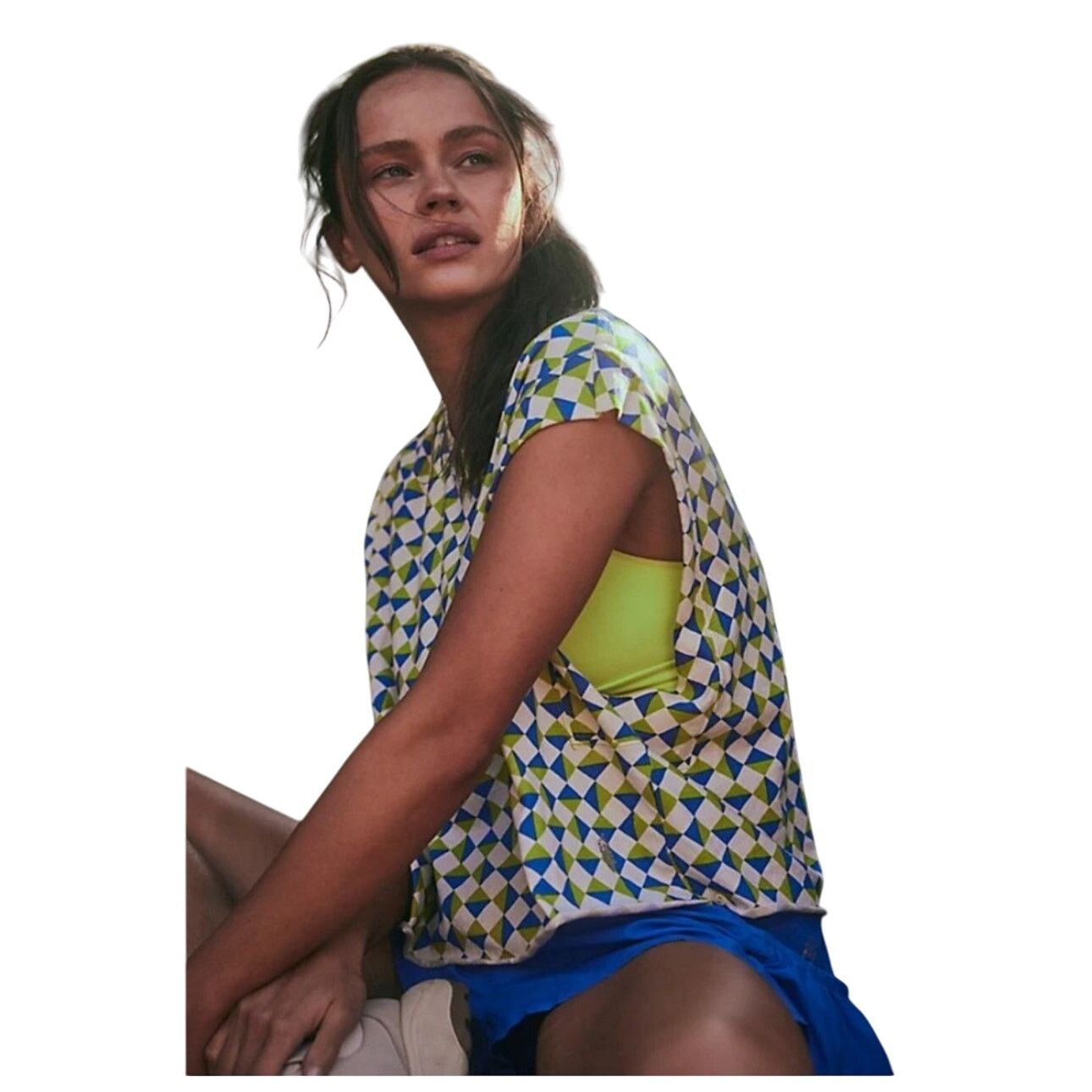 Free People Free People Movement Geo Print Cropped Tank, NWOT Size M Size M / US 6-8 / IT 42-44 - 7 Thumbnail
