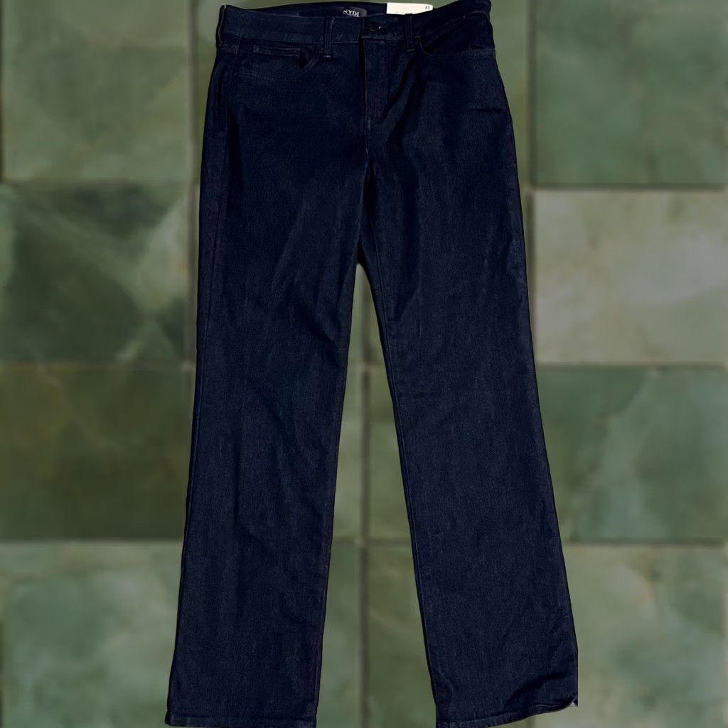 NYDJ NYDJ Marilyn Straight Denim Jeans Blue Rinse WDNM2013S Sz 32 Size 30" / US 8 / IT 44 - 1 Thumbnail