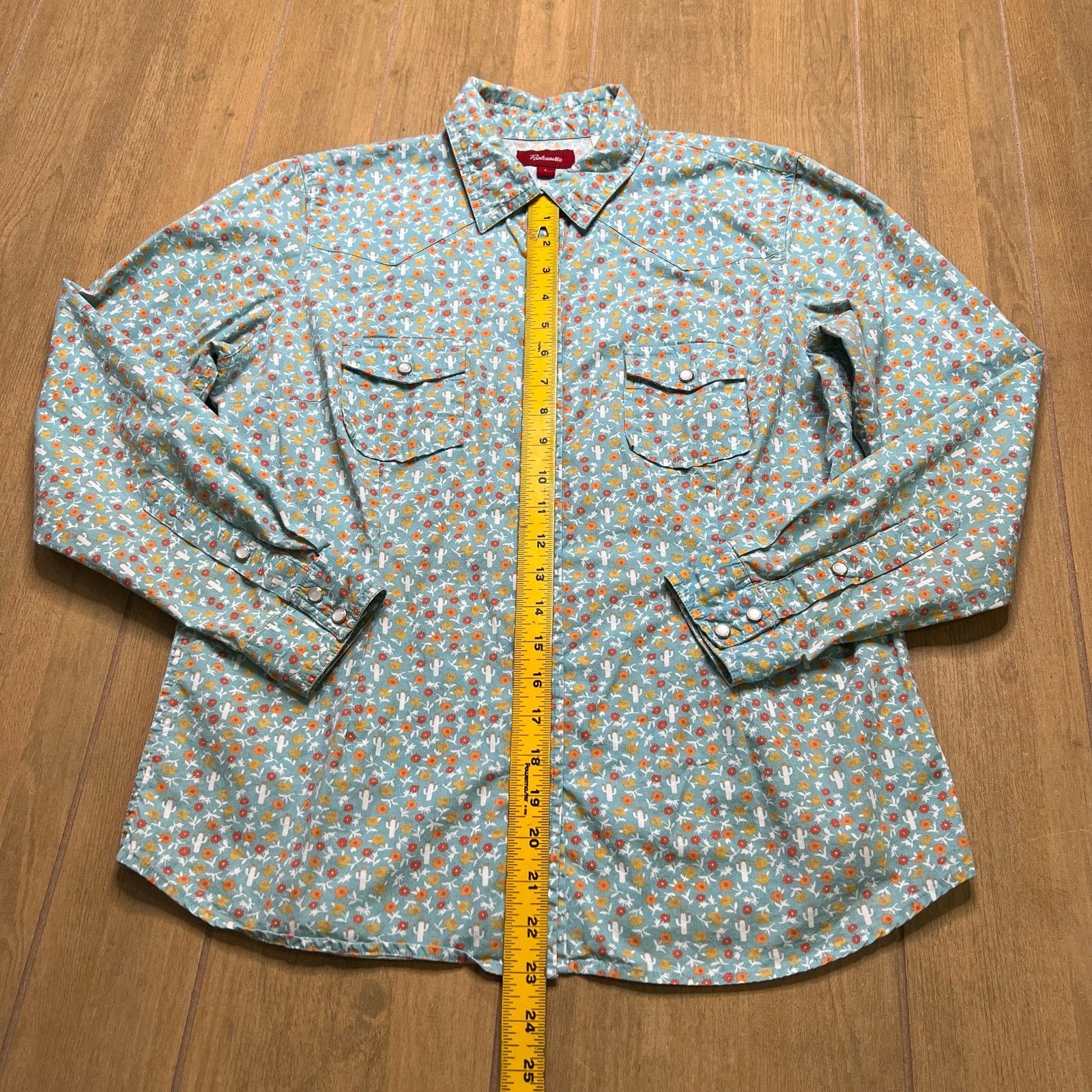 Panhandle Slim Panhandle Slim Western Shirt Women Large Floral Cactus boho Size L / US 10 / IT 46 - 5 Thumbnail
